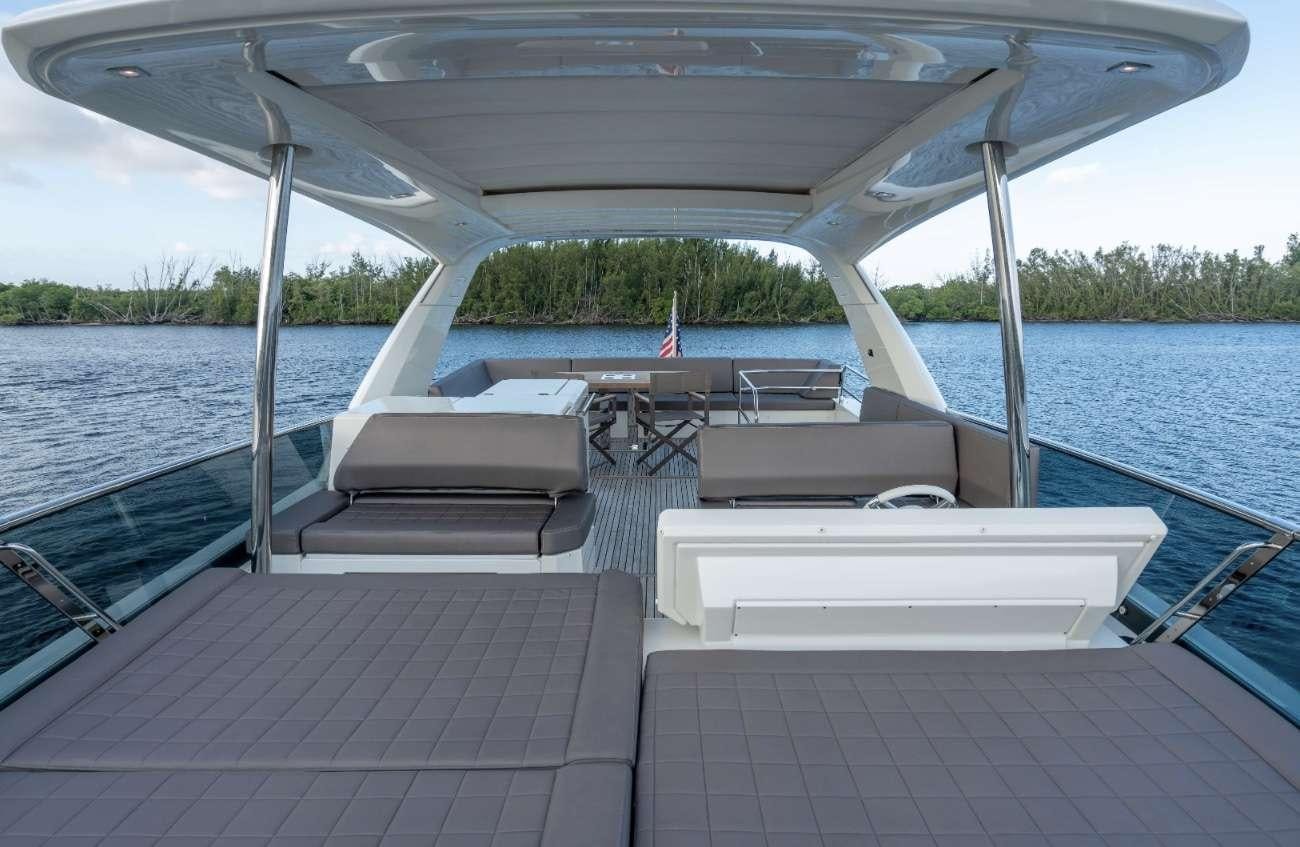 a boat on the water aboard VIMA Yacht for Charter