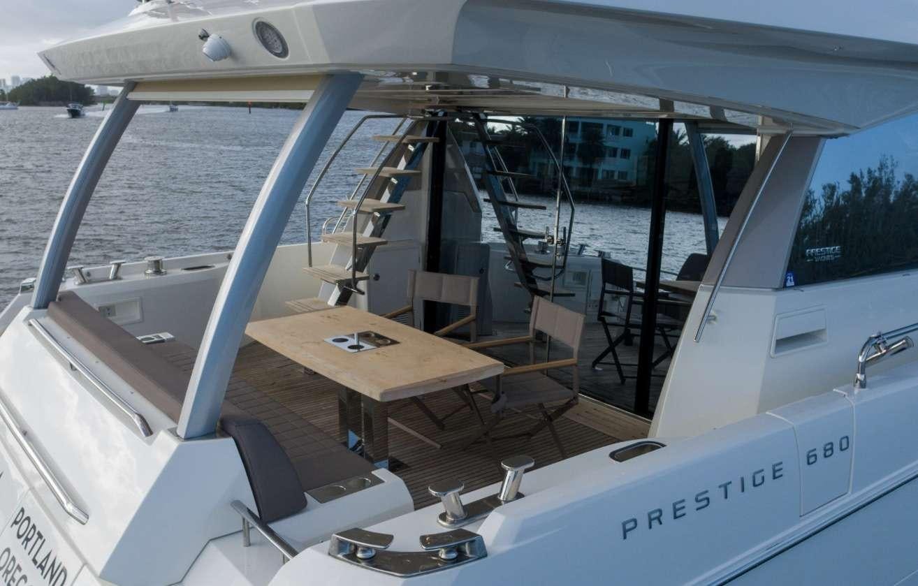 a boat on the water aboard VIMA Yacht for Charter