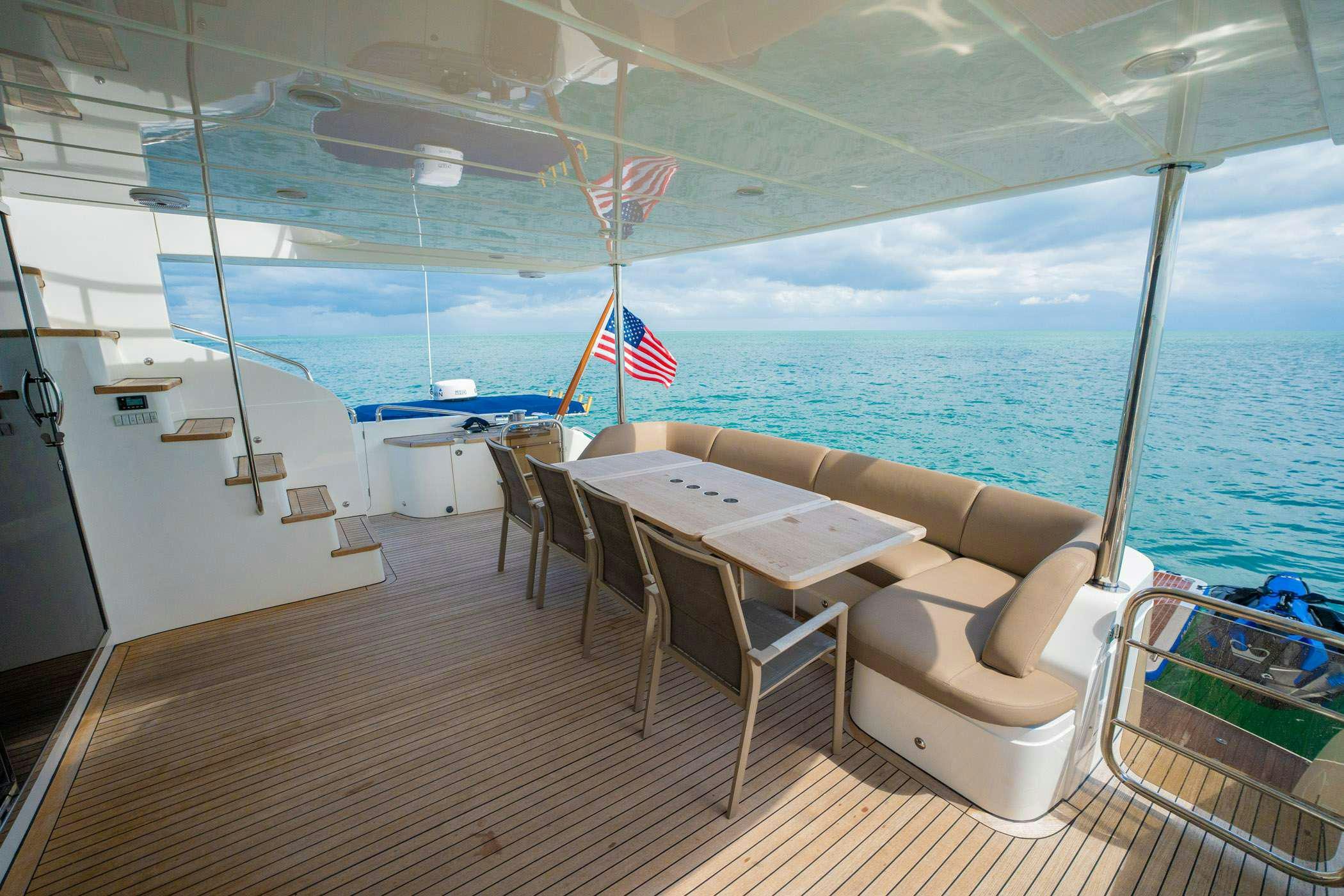 a boat on the water aboard NO CURFEW Yacht for Charter