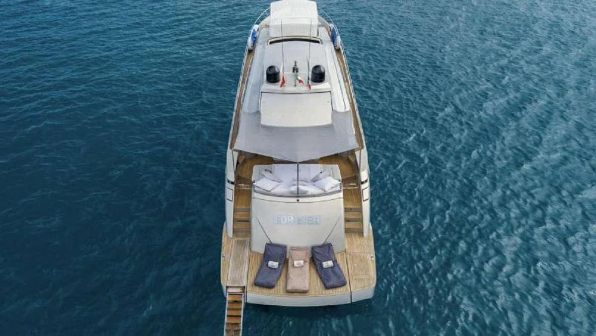 a boat on the water aboard FOR EVER Yacht for Charter