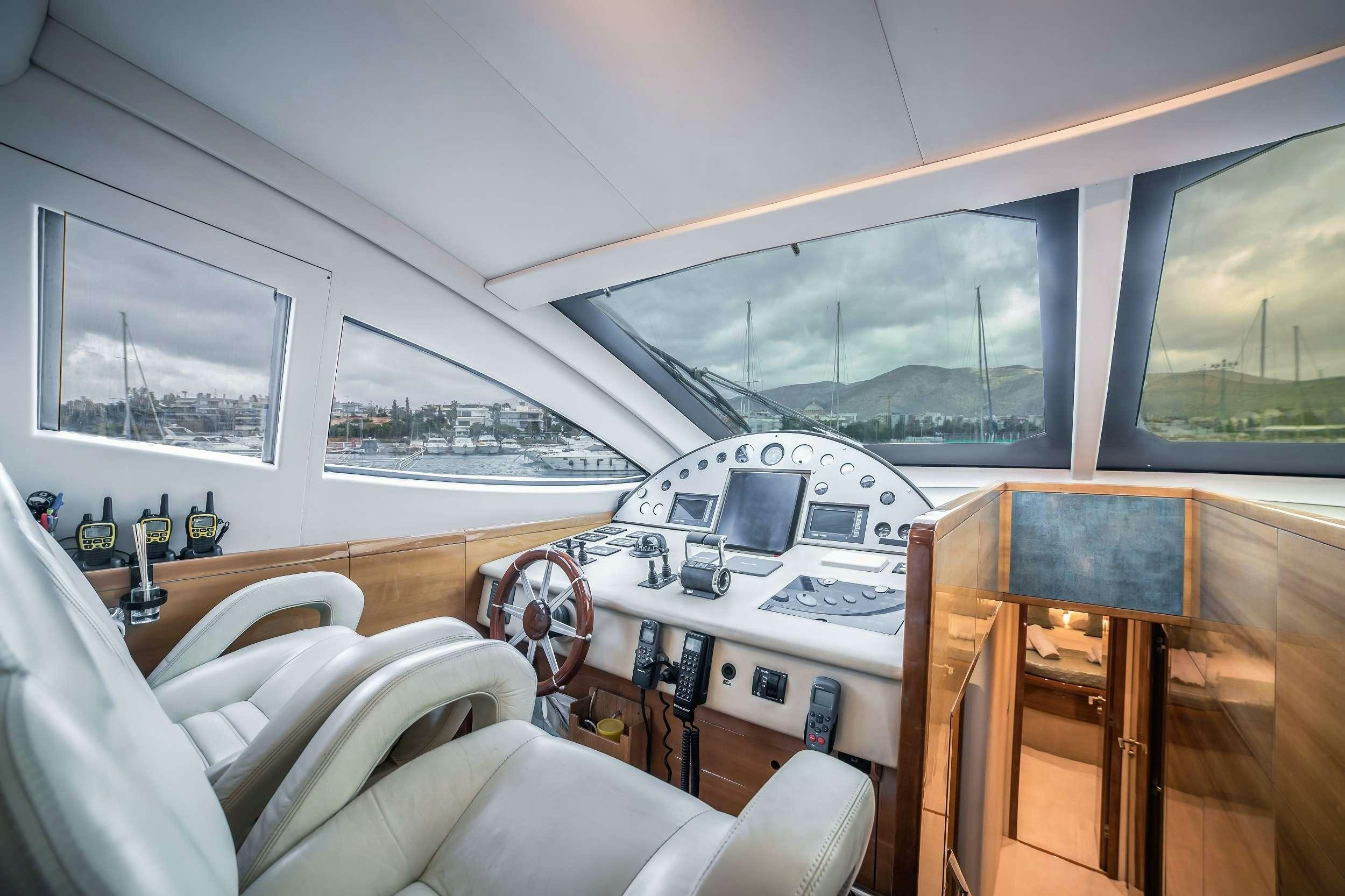 inside of a boat aboard SUMMER THERAPY Yacht for Charter