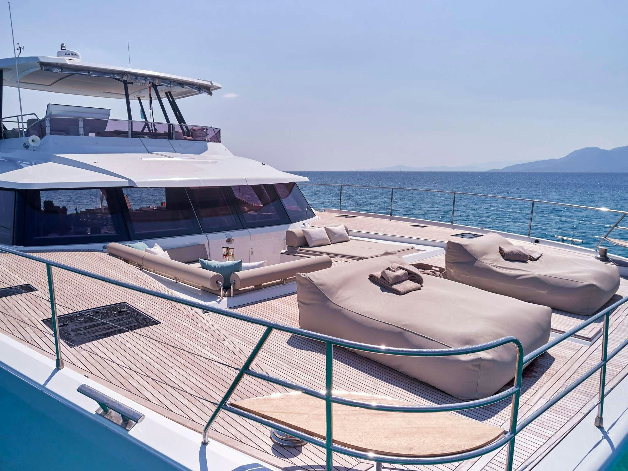 a boat on the water aboard ELLY Yacht for Charter