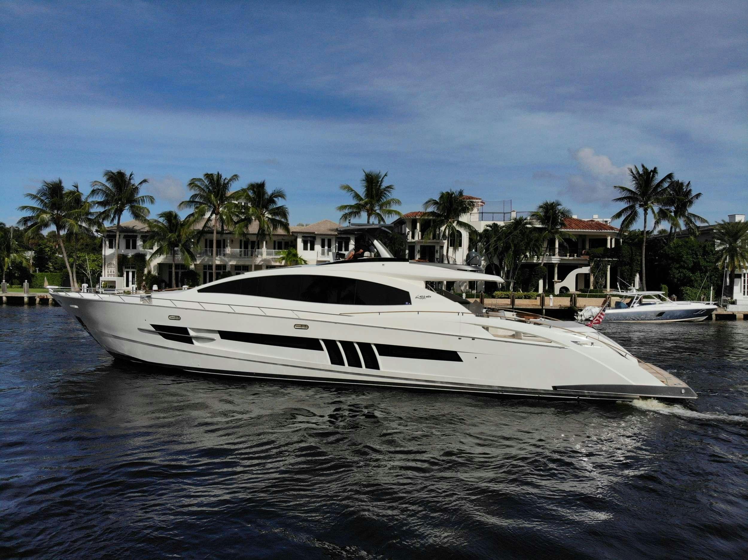 a white yacht in the water aboard NEW LIFE Yacht for Charter