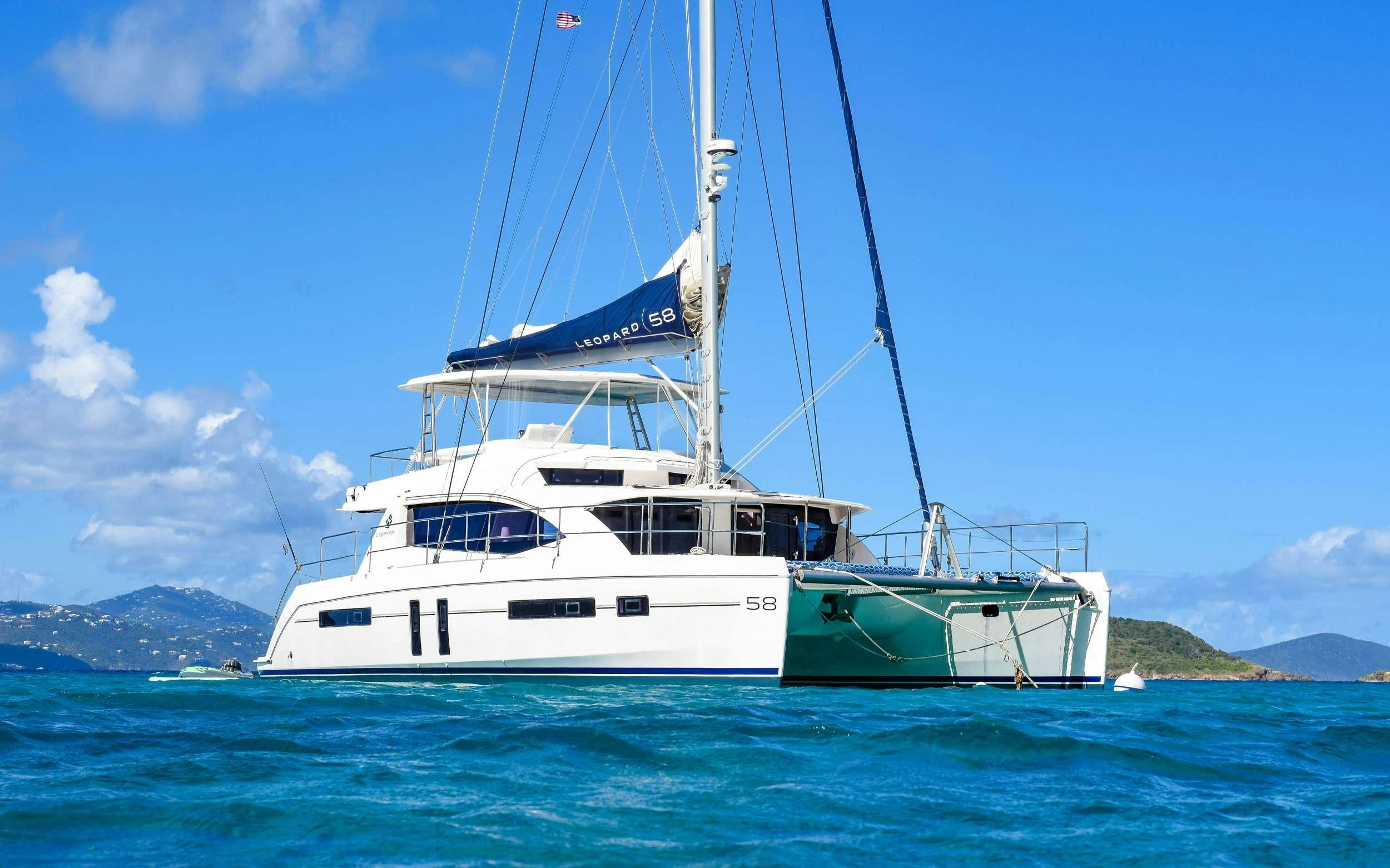 a boat in the water aboard LEEWAY Yacht for Charter