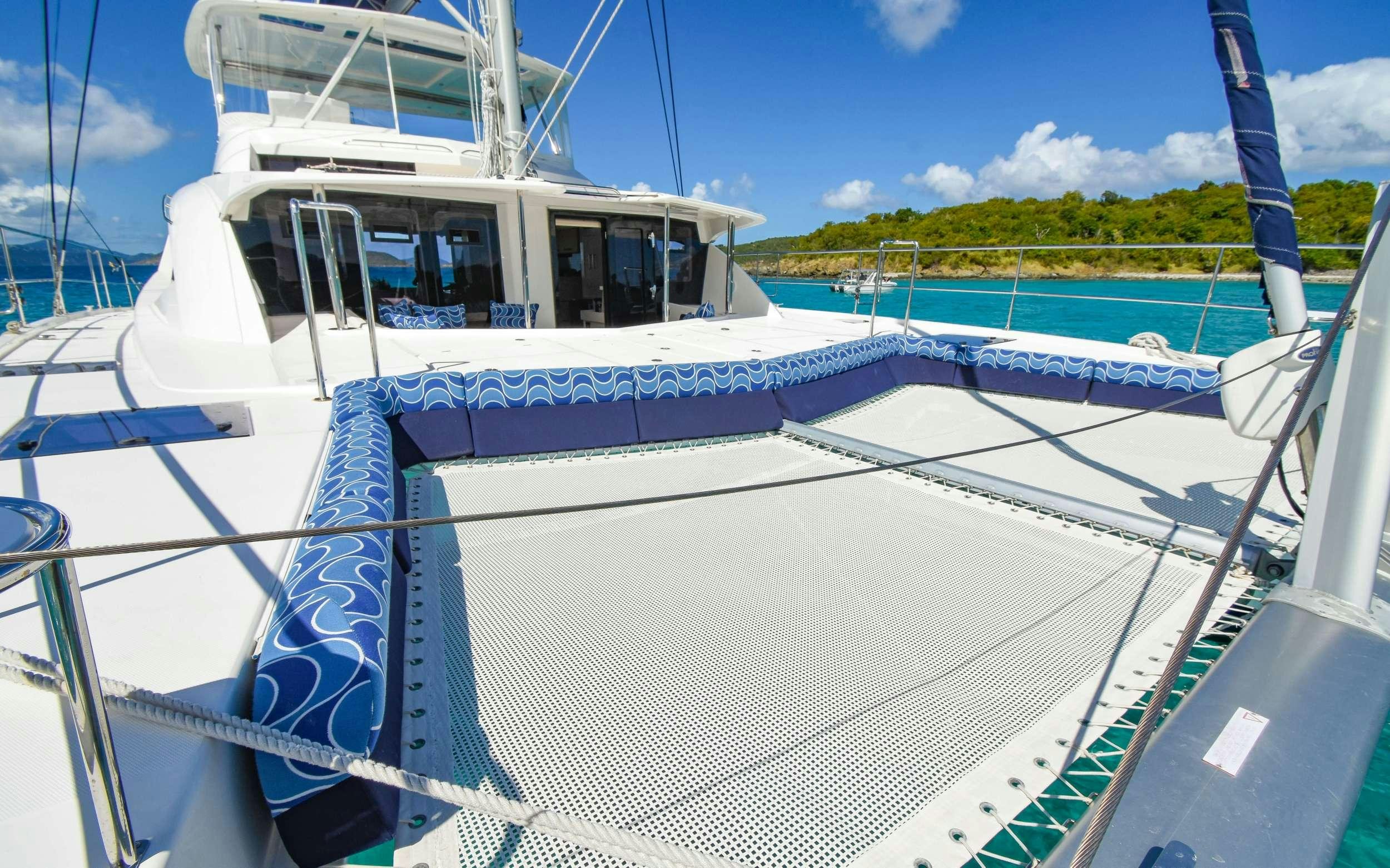 a boat on the water aboard LEEWAY Yacht for Charter