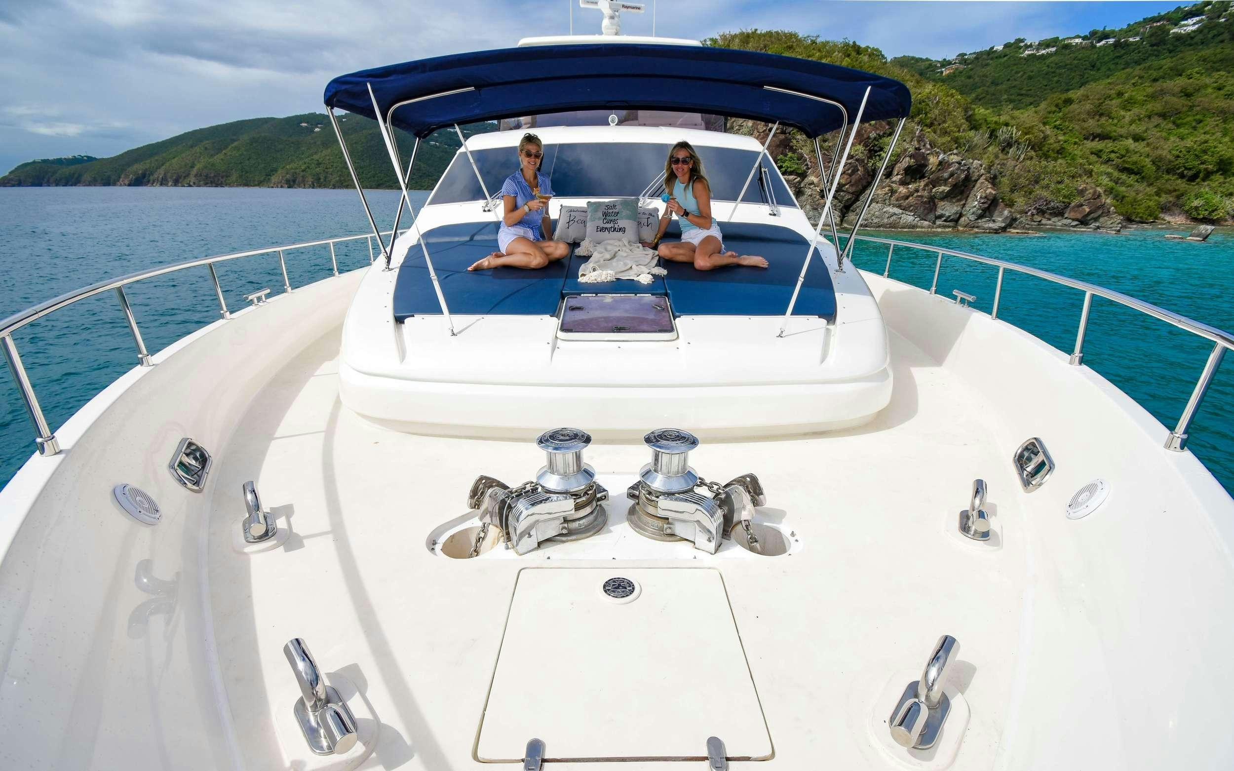 people on a boat aboard INDULGE II Yacht for Charter