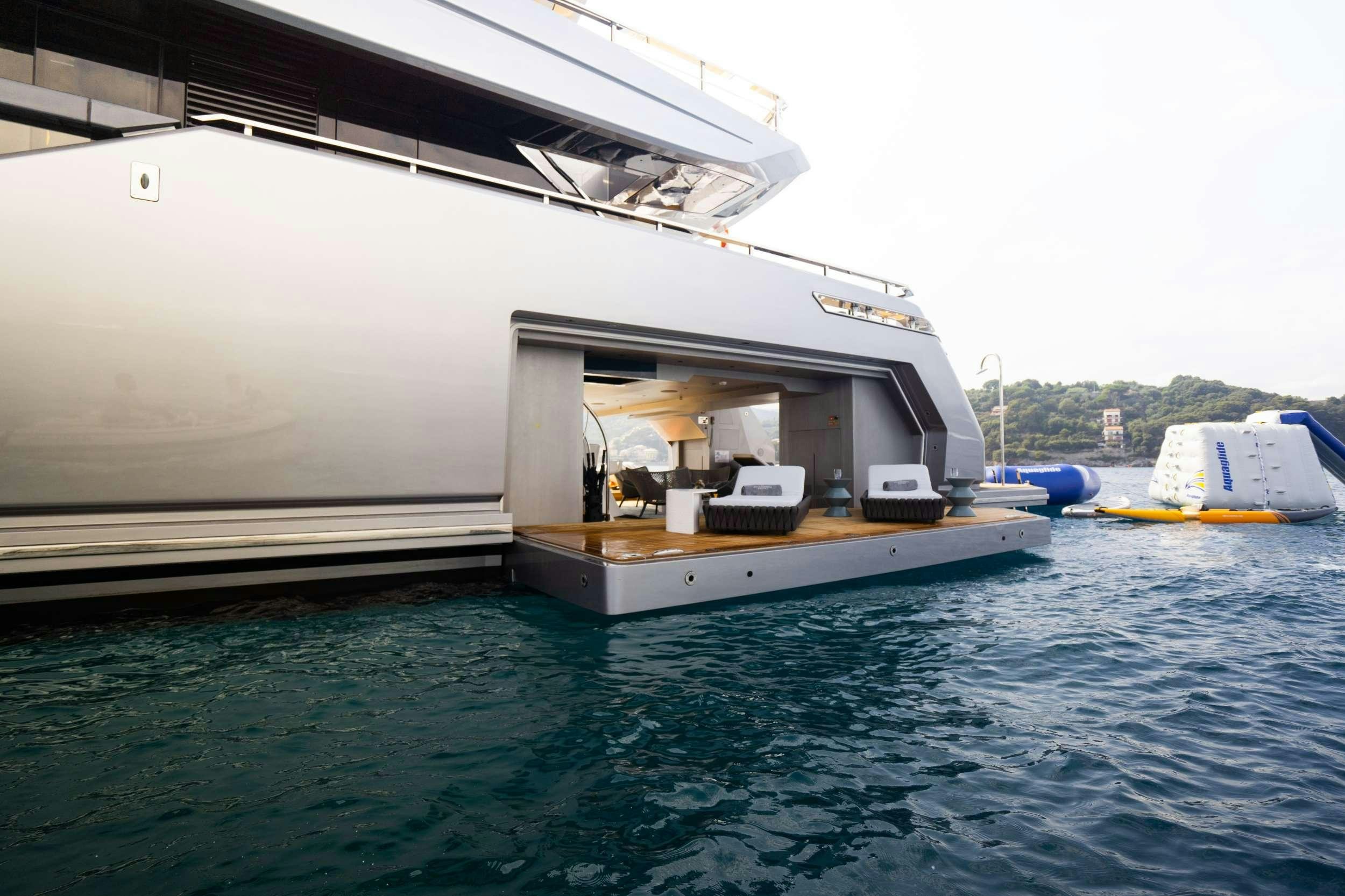 a boat on the water aboard PANDION PEARL Yacht for Charter