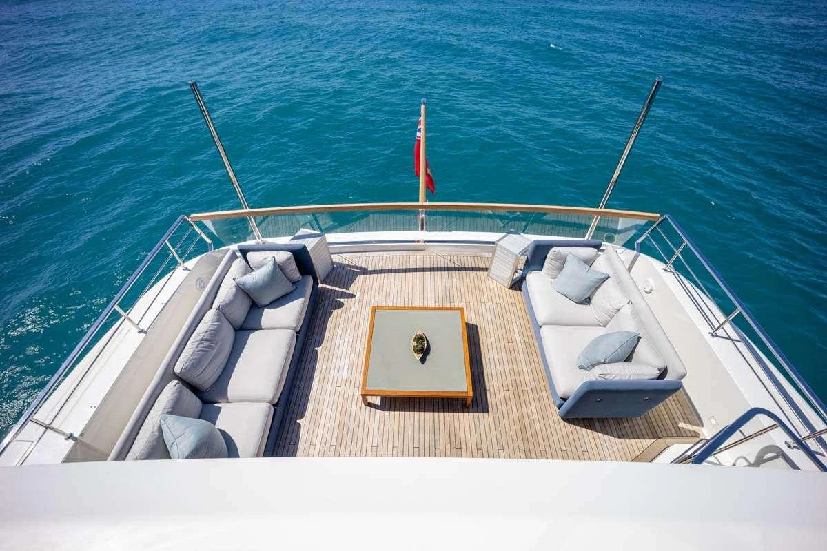 a boat on the water aboard PHOENIX Yacht for Charter