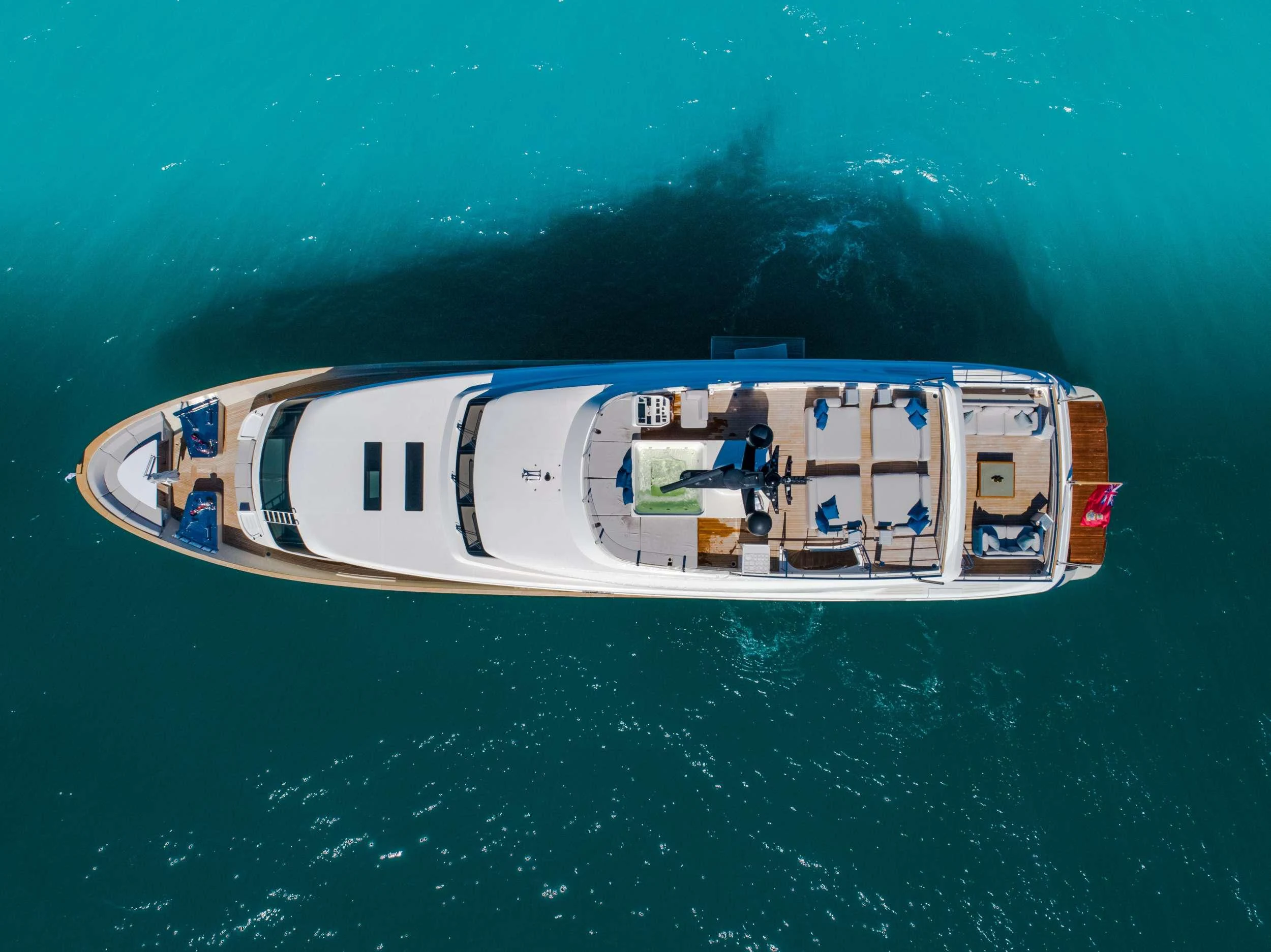 a boat in the water aboard PHOENIX Yacht for Charter