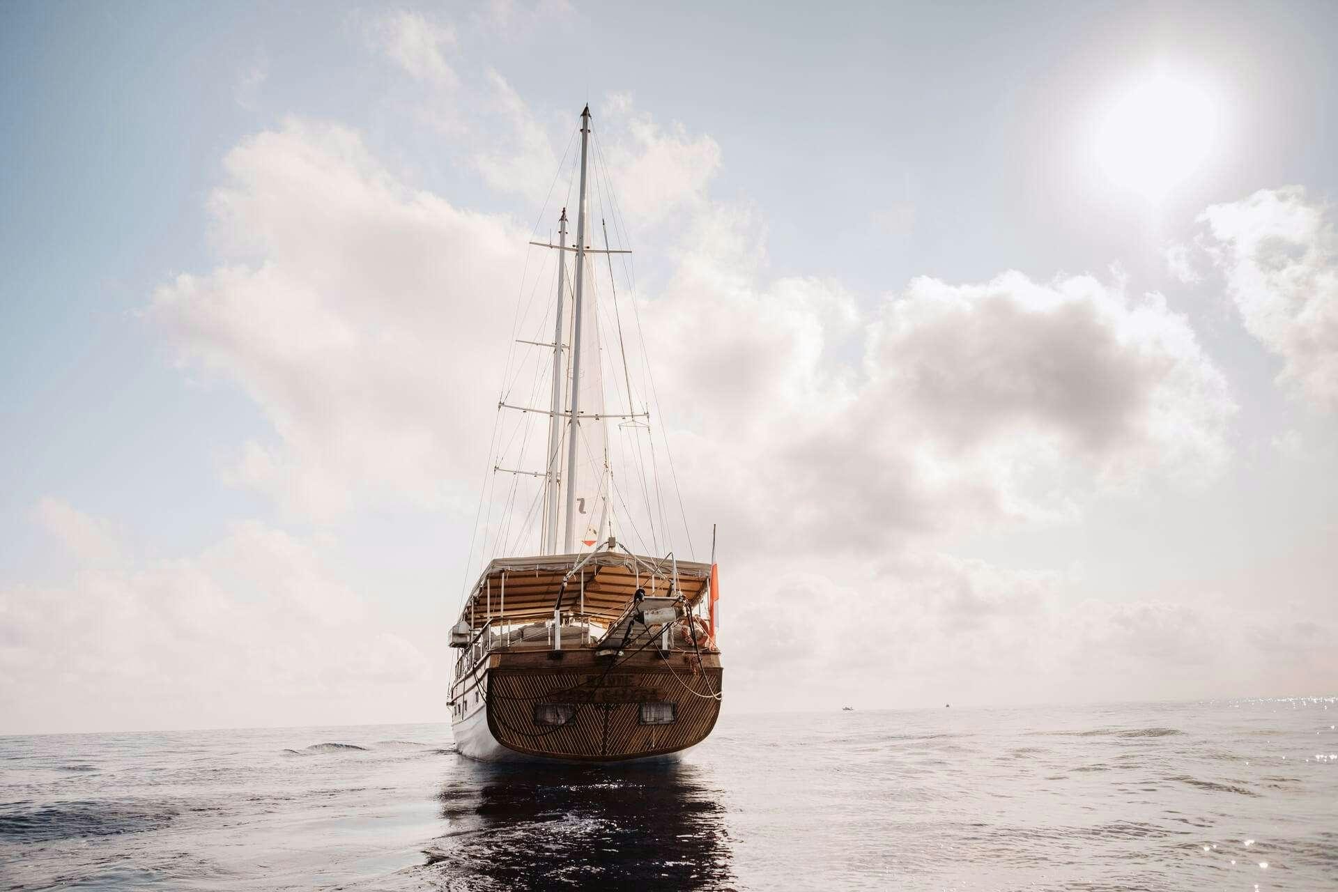 a boat in the water aboard HANDE CAPO GALERA Yacht for Charter