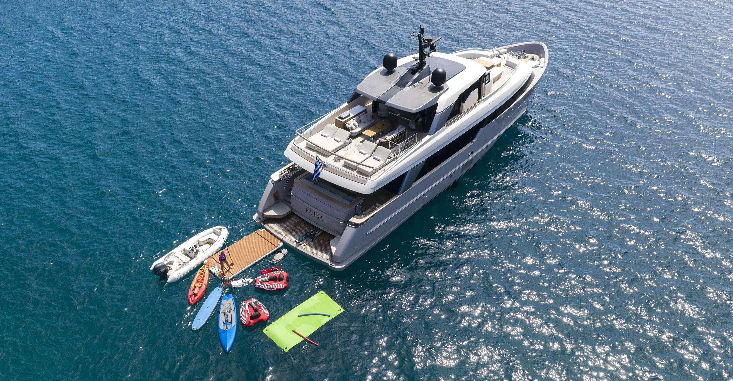 a boat on the water aboard FATSA Yacht for Charter
