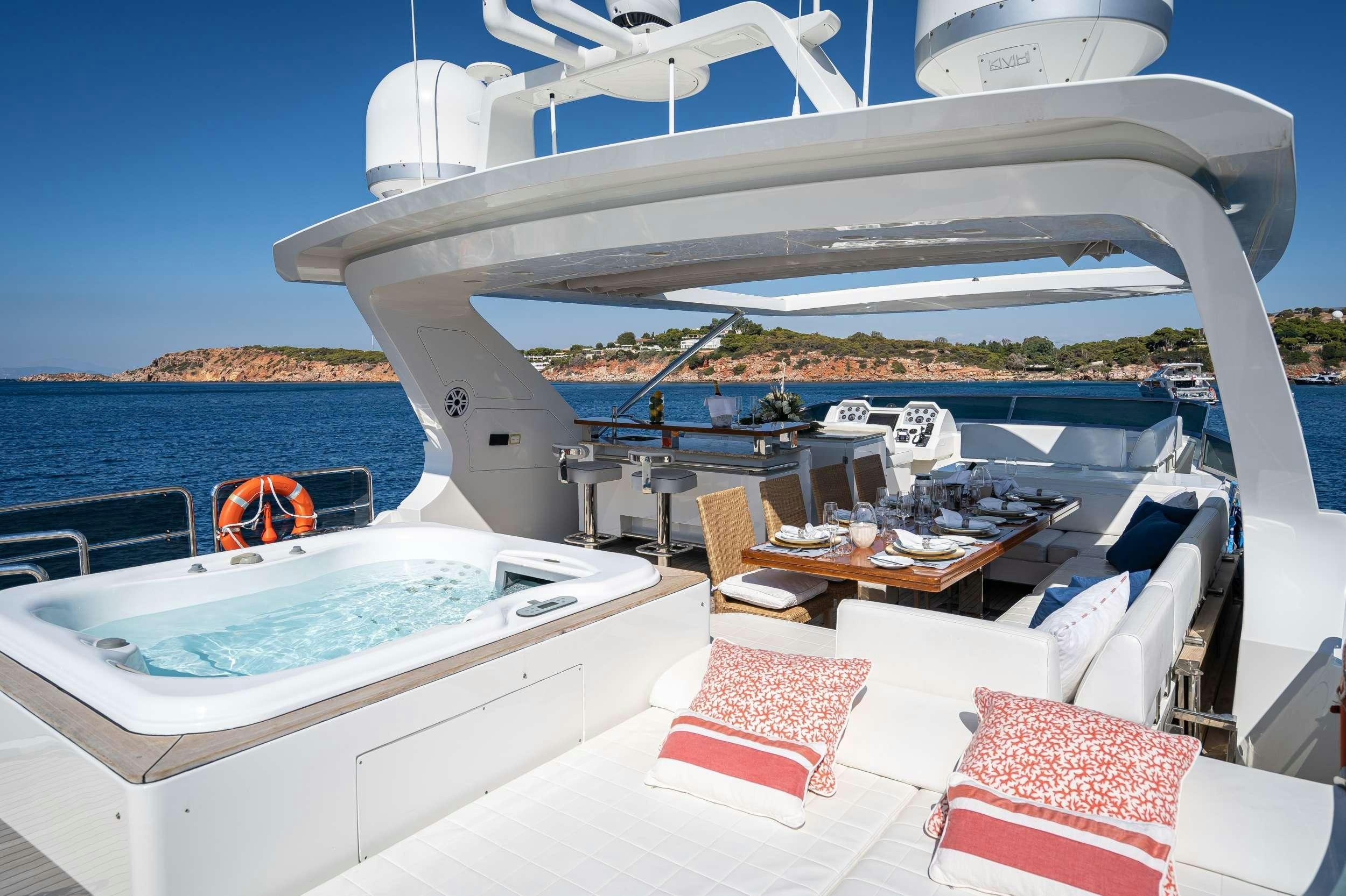 a boat on the water aboard KOUKLES Yacht for Charter