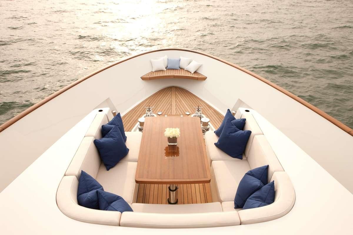 a boat on the water aboard FIREFLY Yacht for Charter