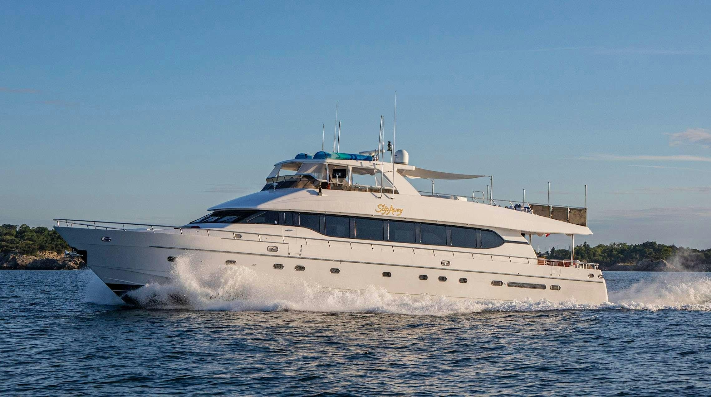 a boat on the water aboard TRIPLE NET Yacht for Charter
