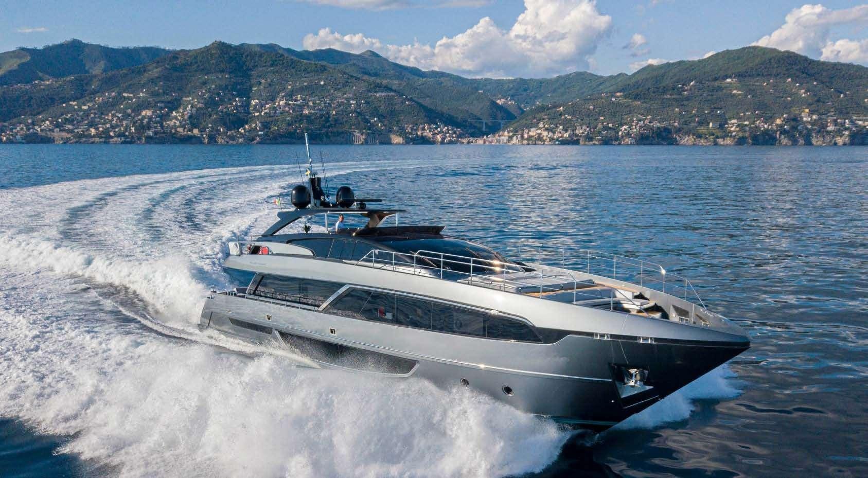 a boat on the water aboard MAXIMUS Yacht for Charter
