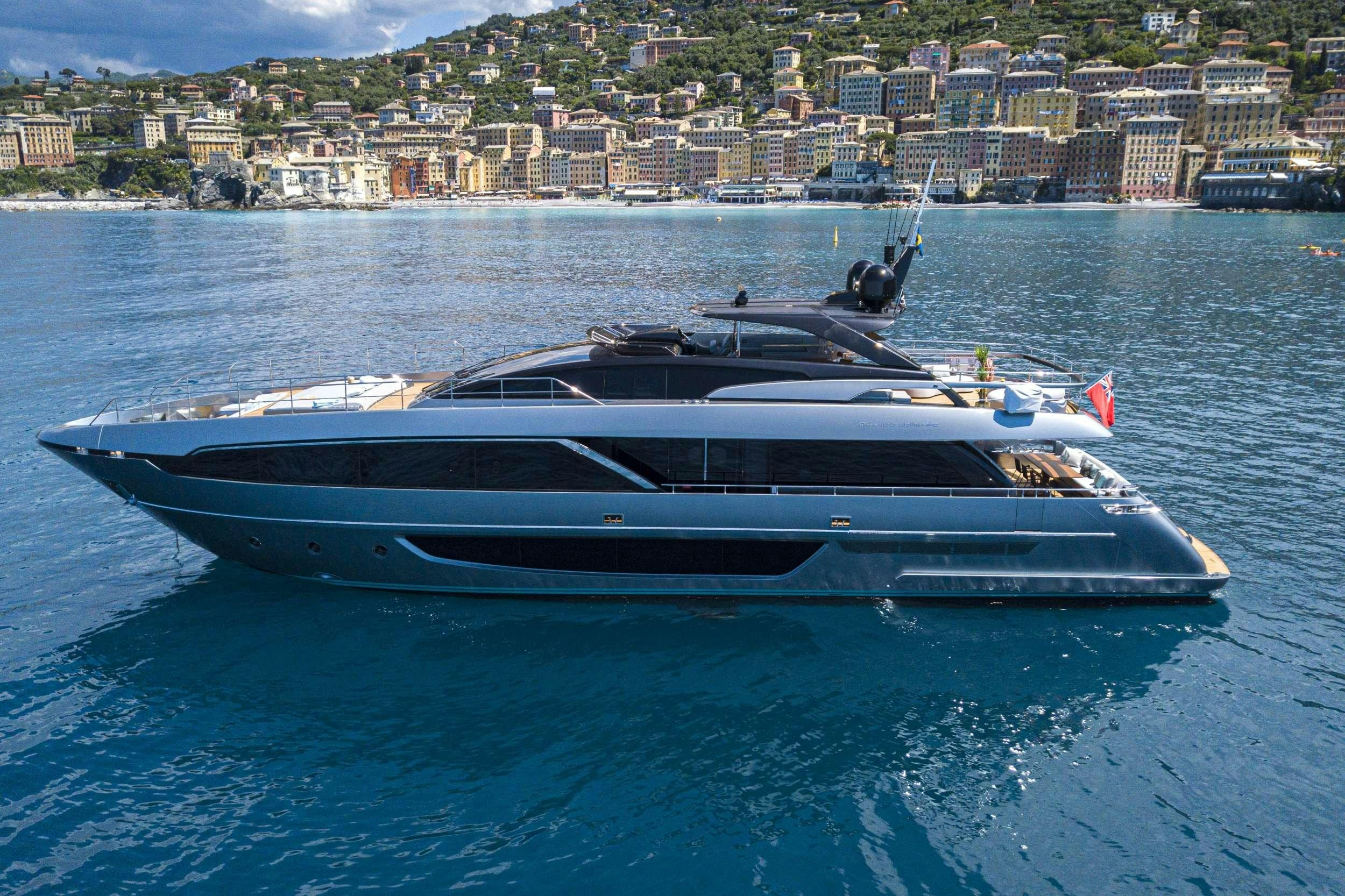 a boat on the water aboard MAXIMUS Yacht for Charter