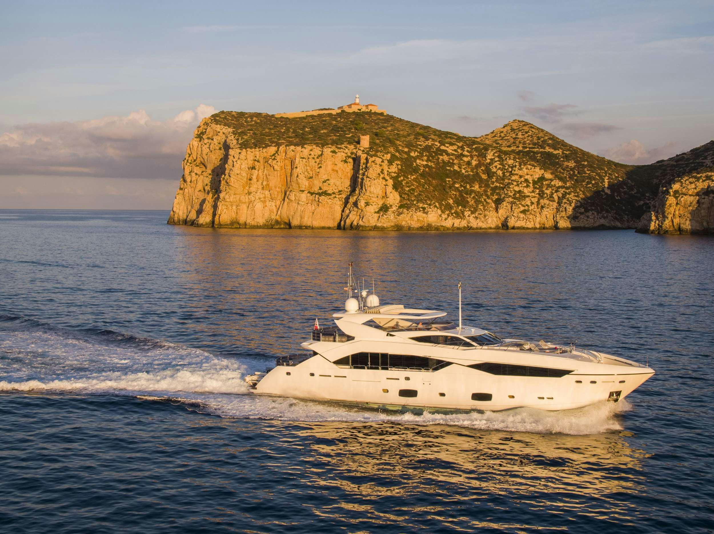 a boat on the water aboard MAKANI II Yacht for Charter