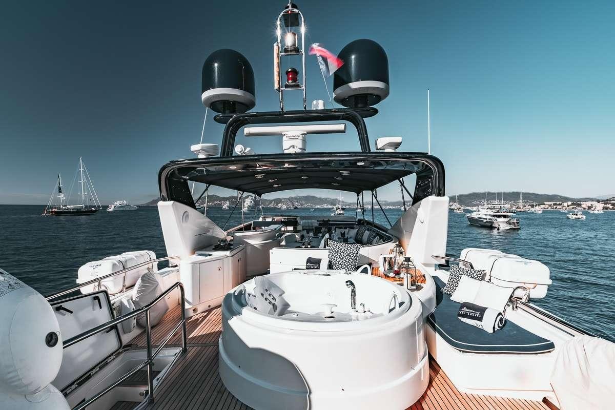 a boat on the water aboard LADY AMANDA Yacht for Charter
