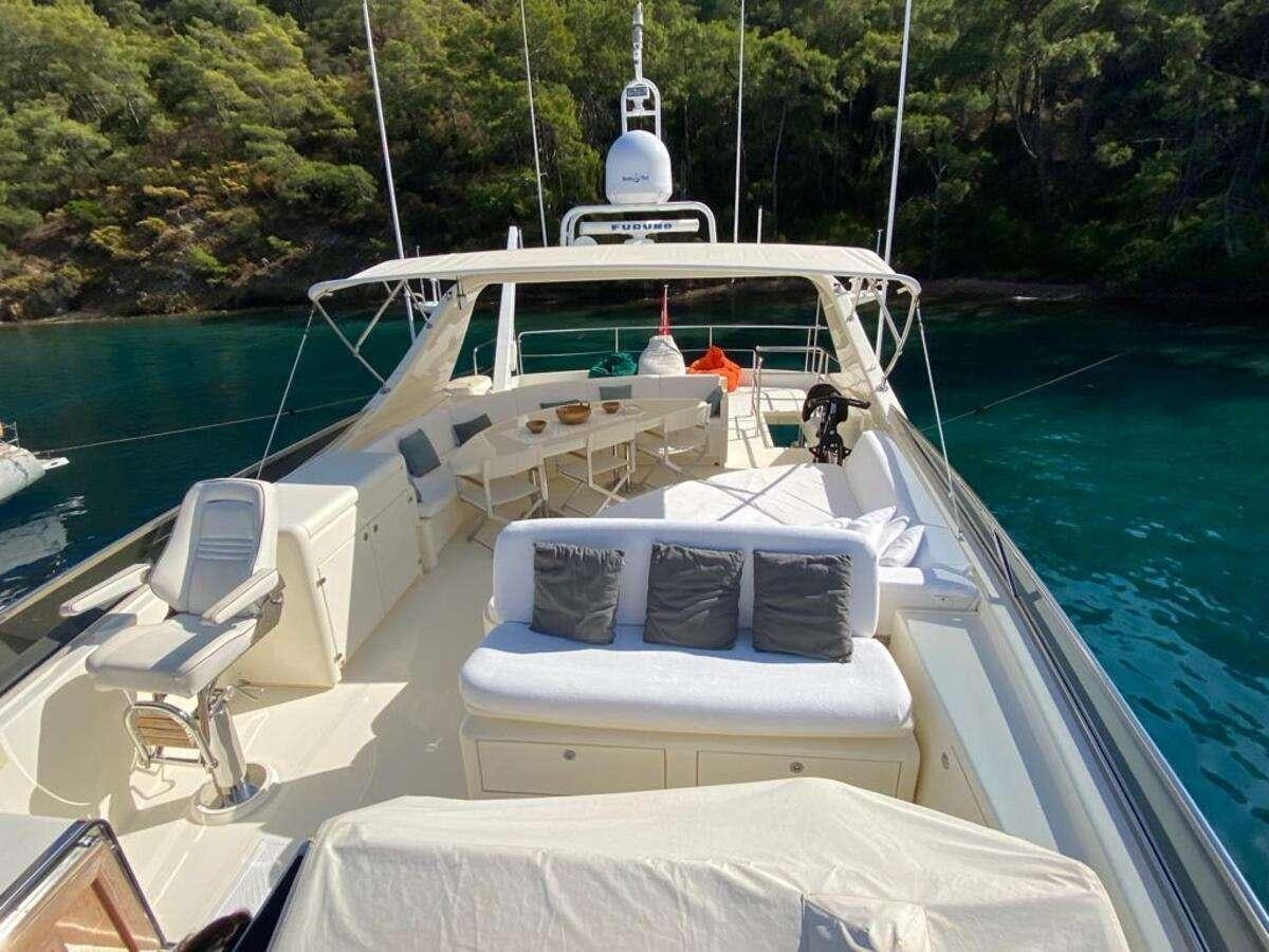 a boat on the water aboard BORAM Yacht for Charter