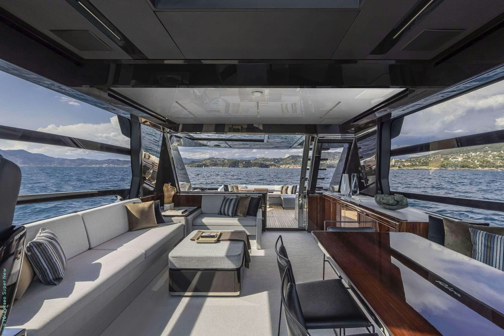 inside of a boat aboard RECREATIONAL USE Yacht for Charter