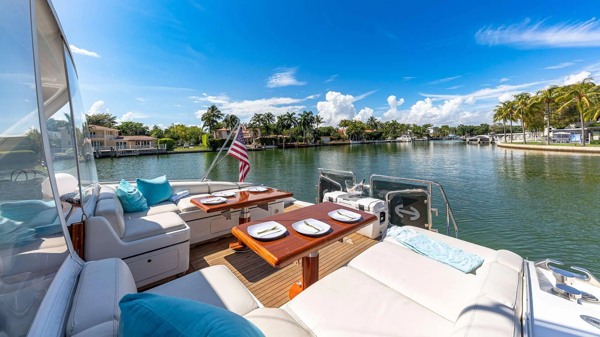 a boat on the water aboard HAPPY Yacht for Charter