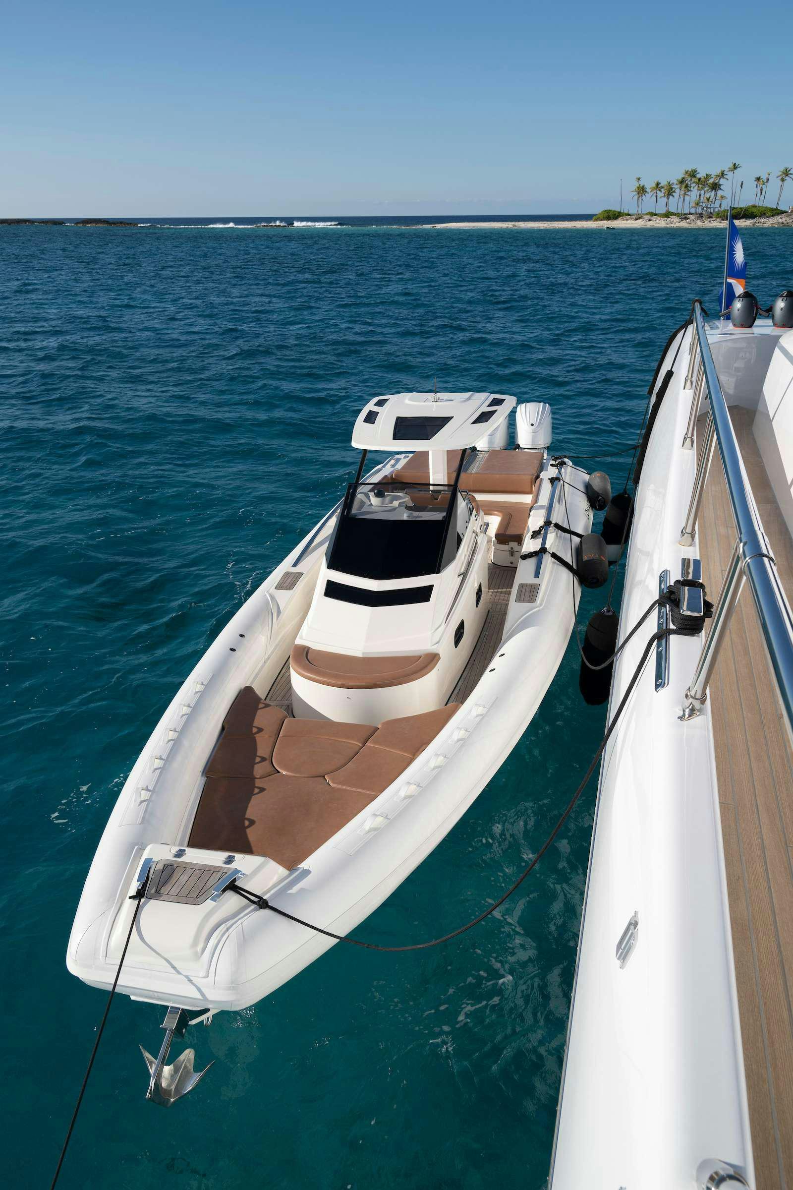 a boat on the water aboard TOTAL Yacht for Charter