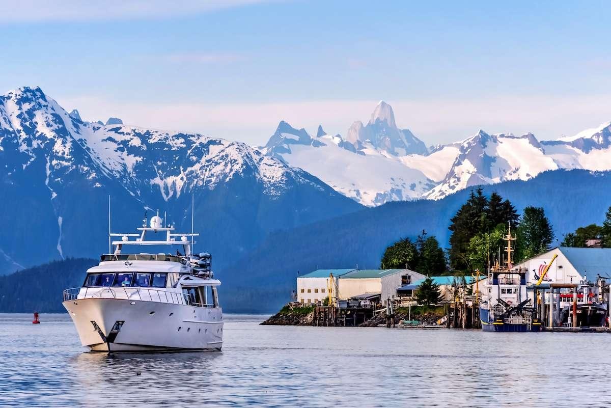 a boat on the water aboard DAUNTLESS Yacht for Charter