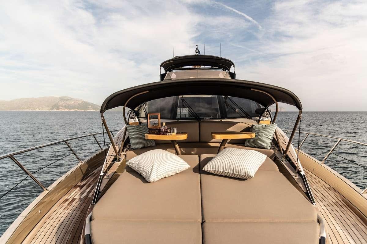 a boat on the water aboard AMMONITE Yacht for Charter
