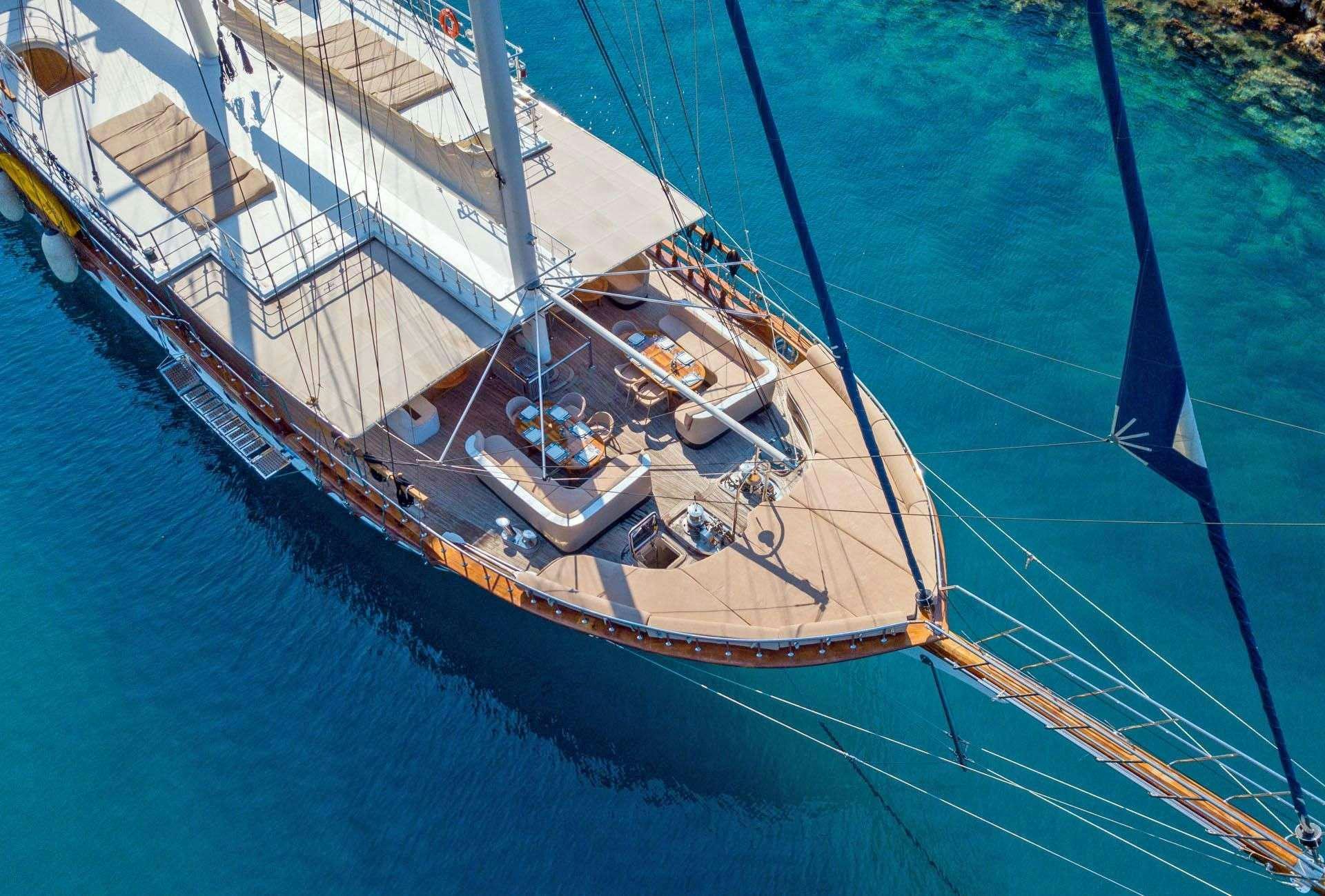 a boat on the water aboard ADMIRAL Yacht for Charter