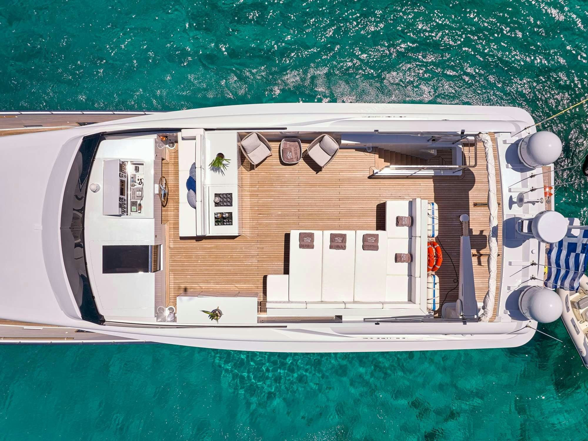 a house on a boat aboard MILGAUSS Yacht for Charter
