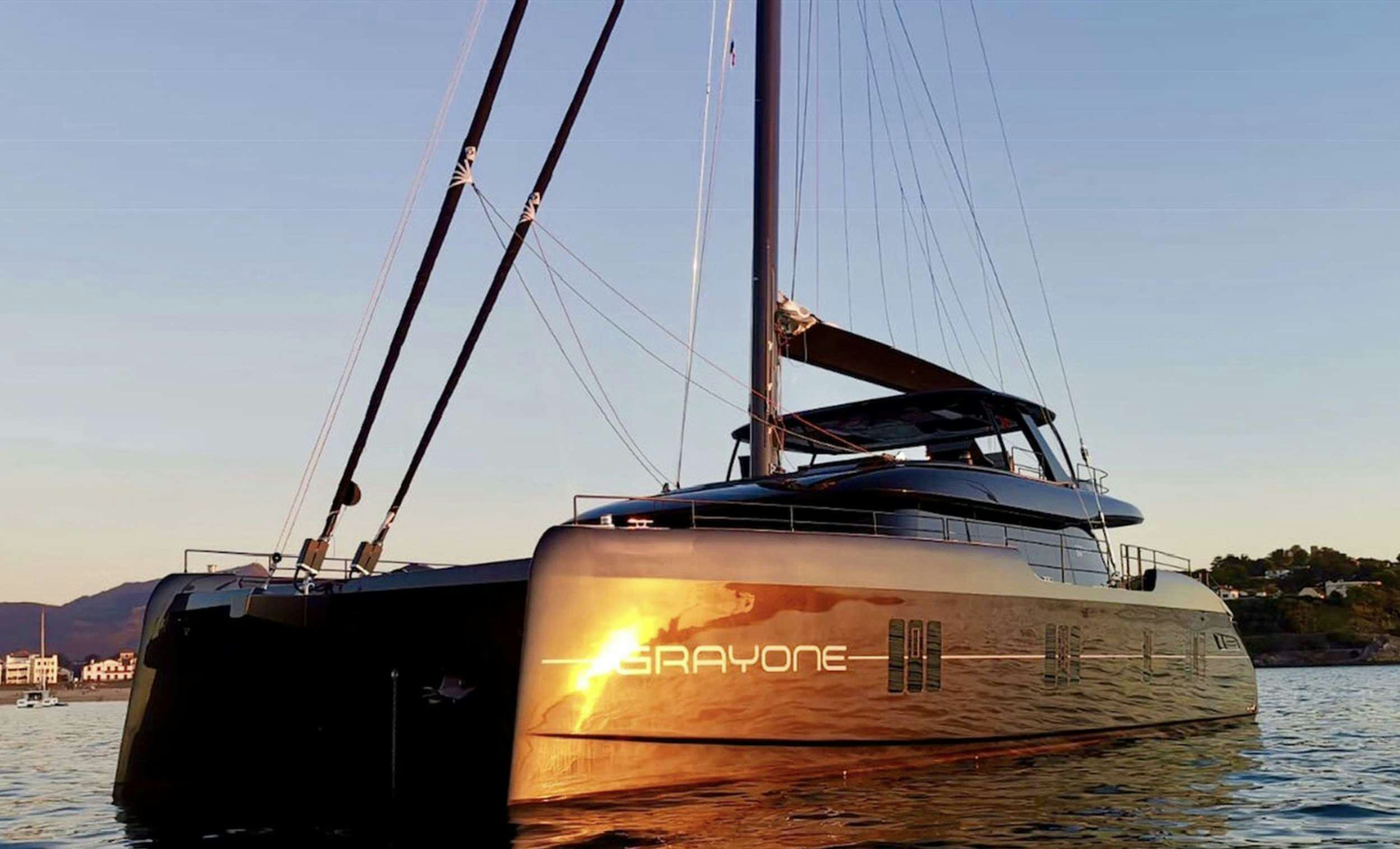 a boat on the water aboard GRAYONE Yacht for Charter