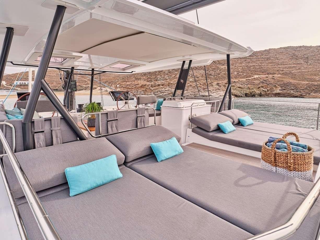 a boat on the water aboard DOLLY Yacht for Charter