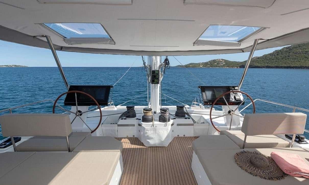a boat on the water aboard INDULGENCE Yacht for Charter