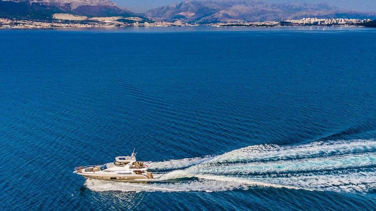 a boat in the water aboard KARAT II Yacht for Charter