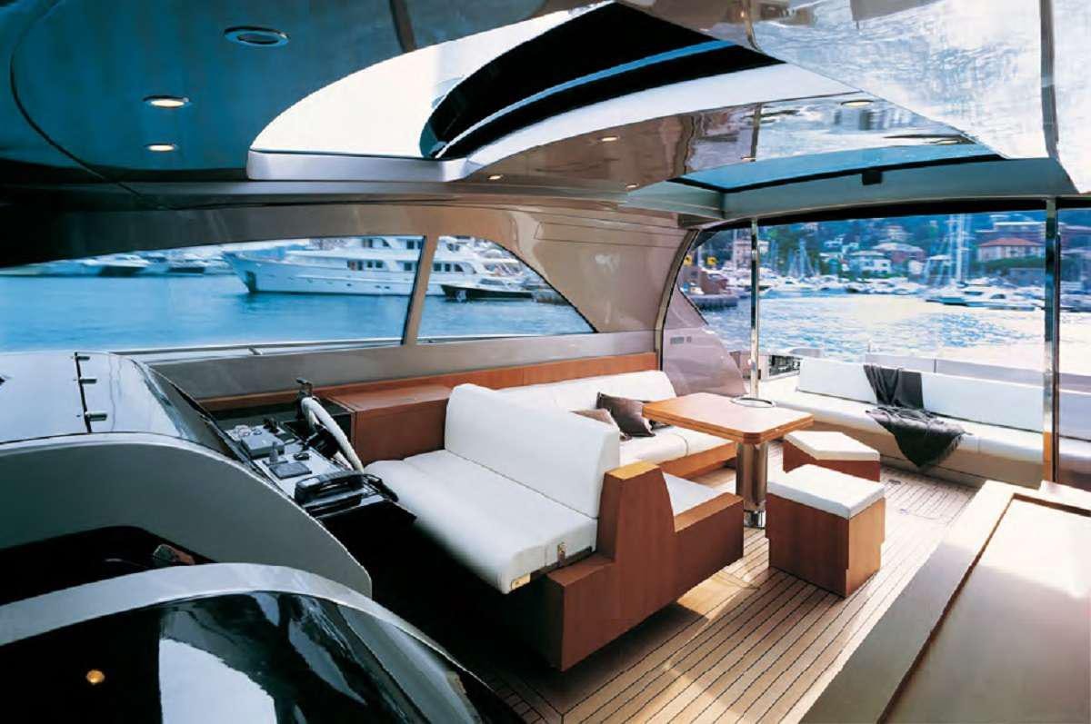inside of a boat aboard W Yacht for Charter