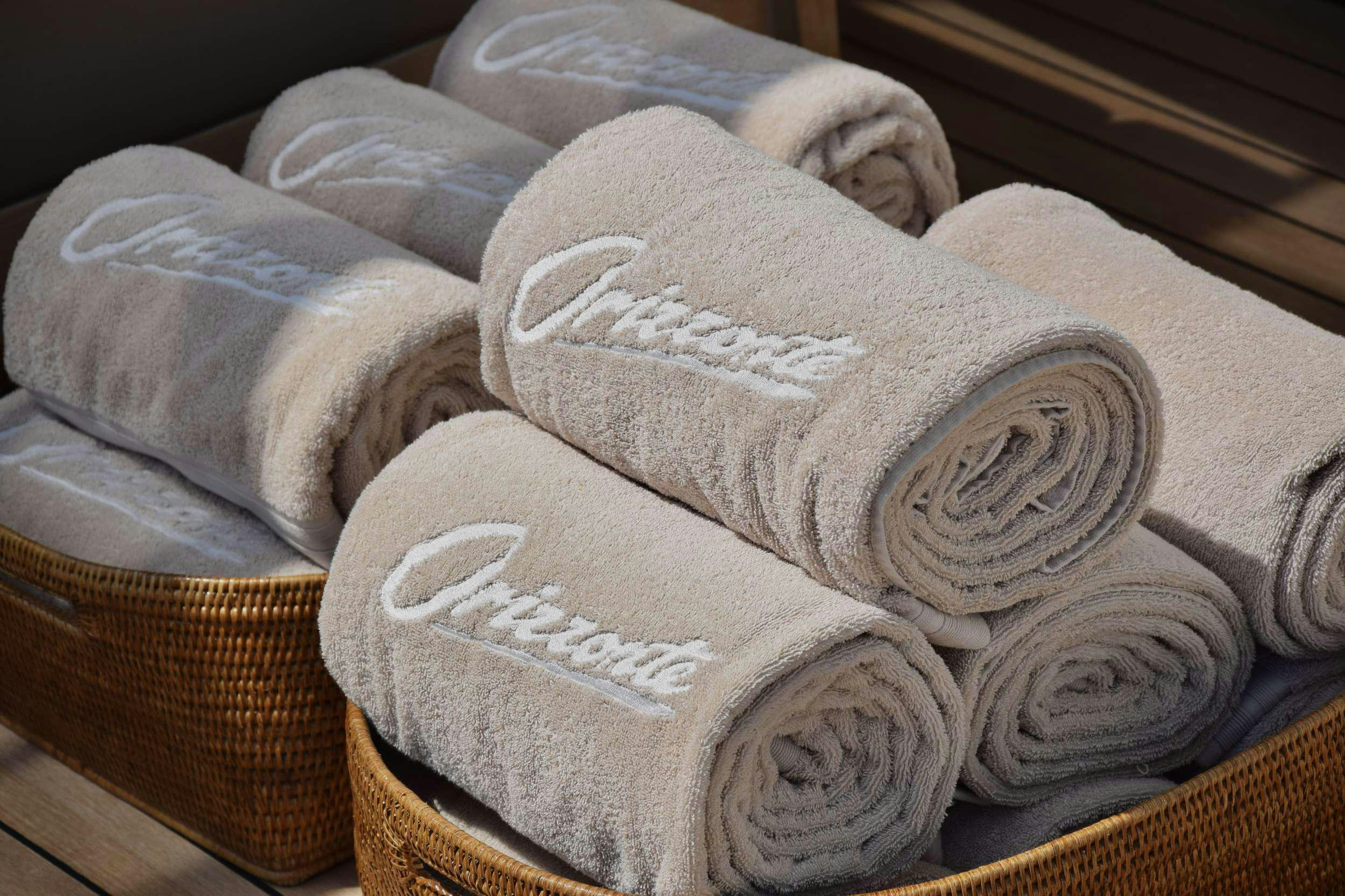 a pair of white shoes aboard ORIZZONTE Yacht for Charter