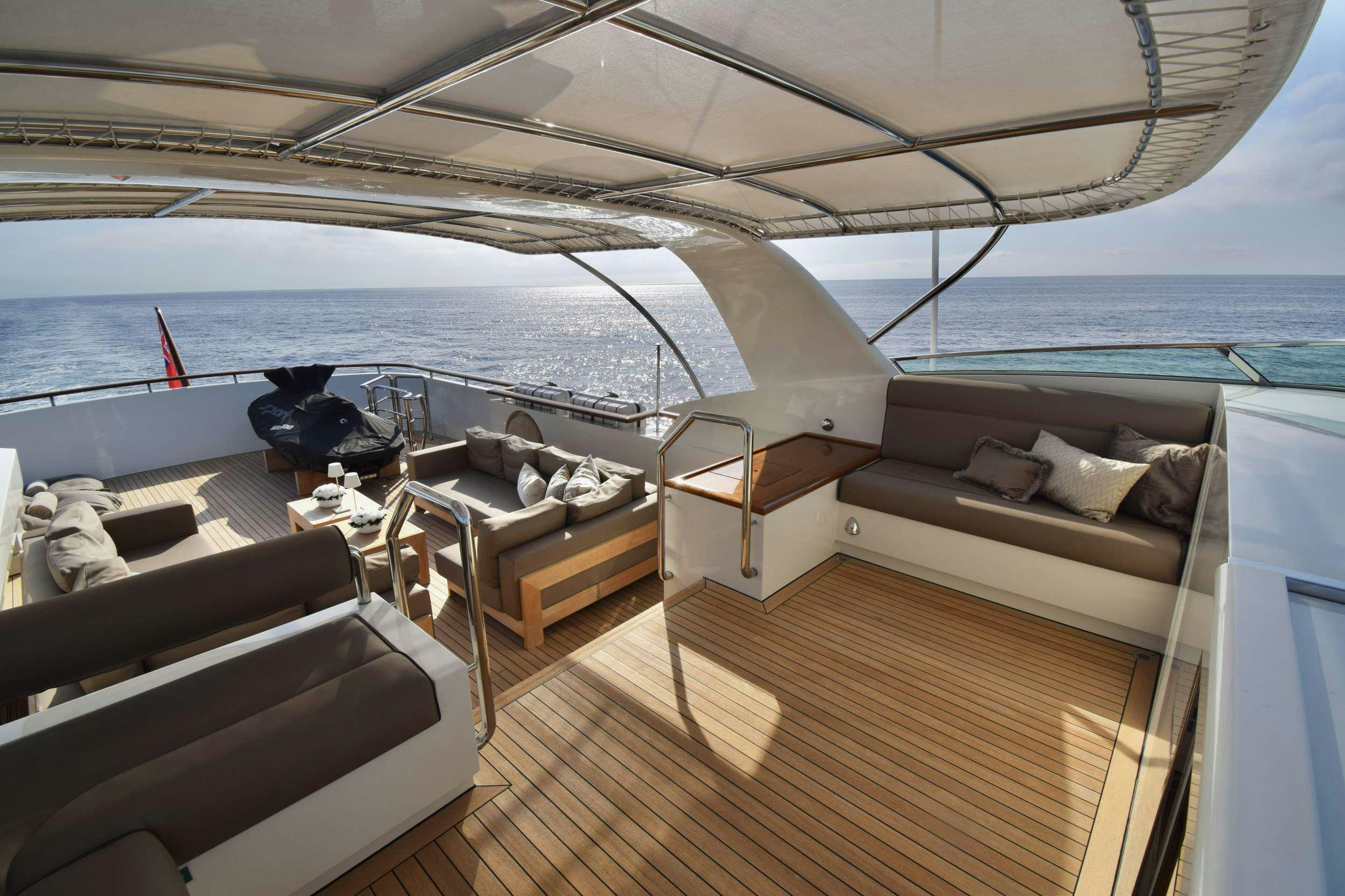 a boat on the water aboard ORIZZONTE Yacht for Charter