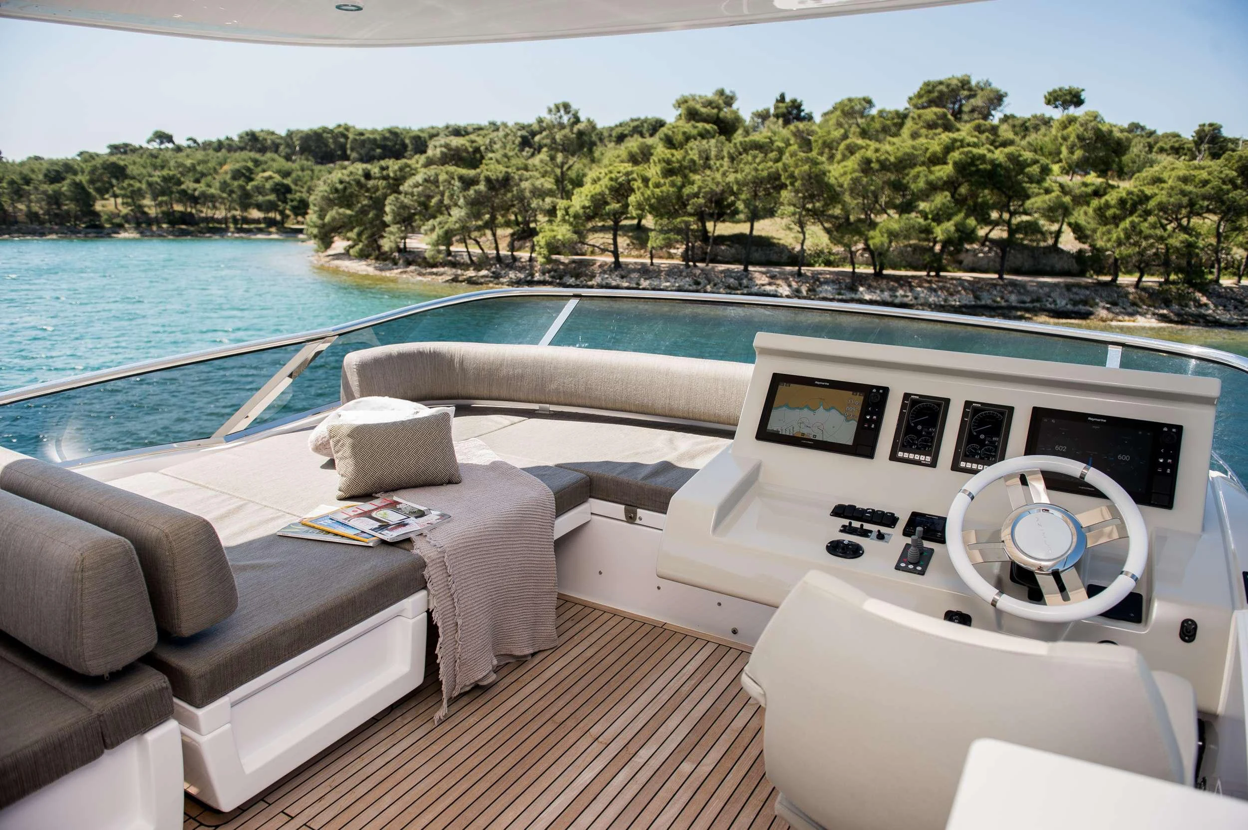 a boat on the water aboard ALYSS Yacht for Charter