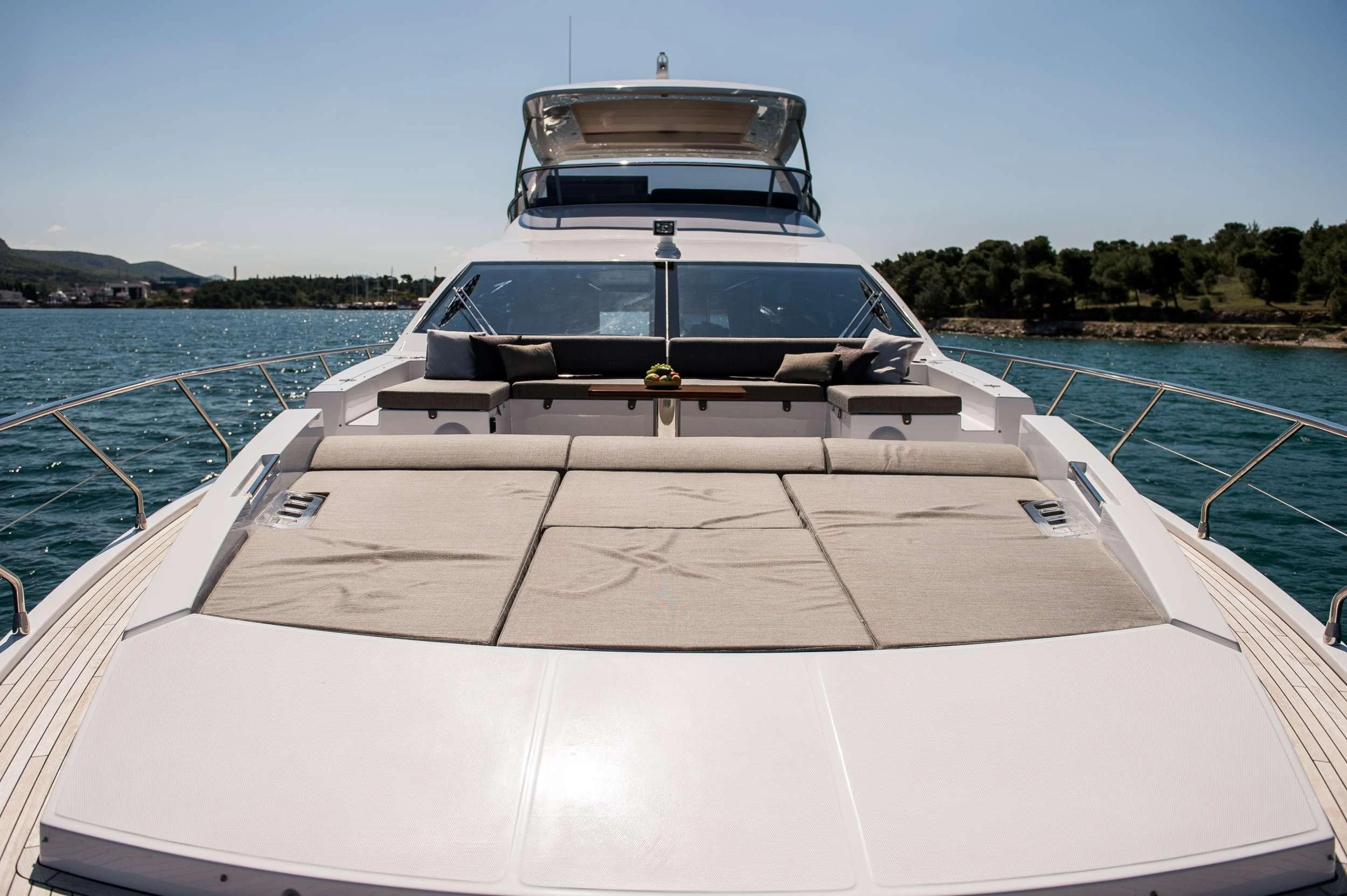 a boat on a body of water aboard ALYSS Yacht for Charter