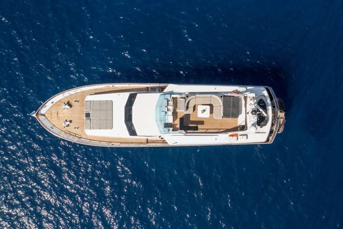 a space ship in the water aboard SHIVA Yacht for Charter