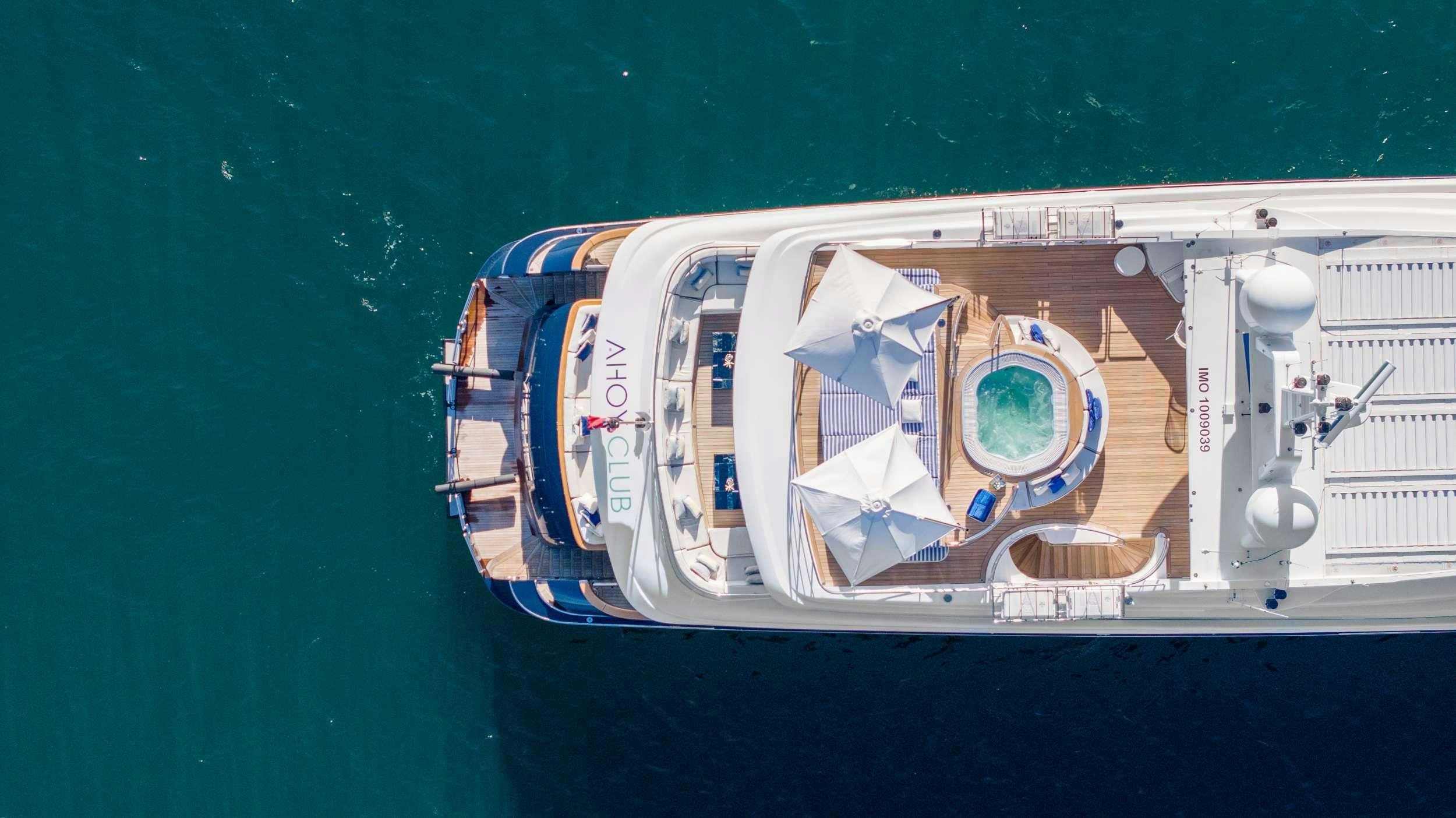 a ship on the water aboard MISCHIEF 1 Yacht for Charter