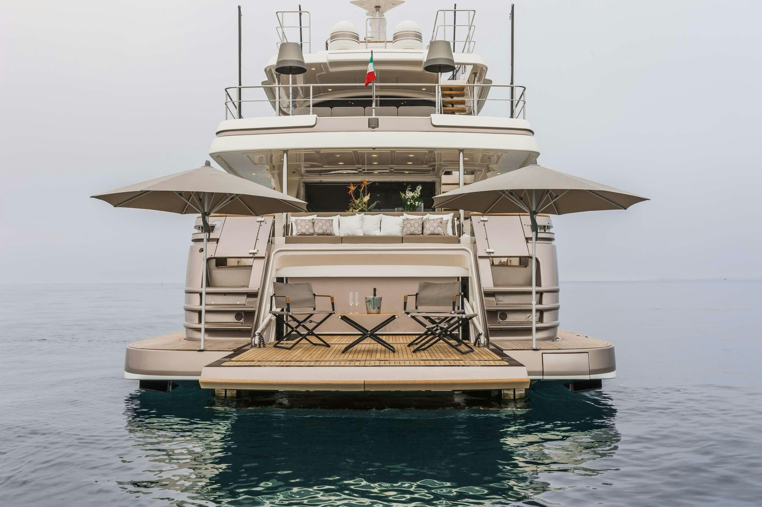 a boat on the water aboard YVONNE Yacht for Charter