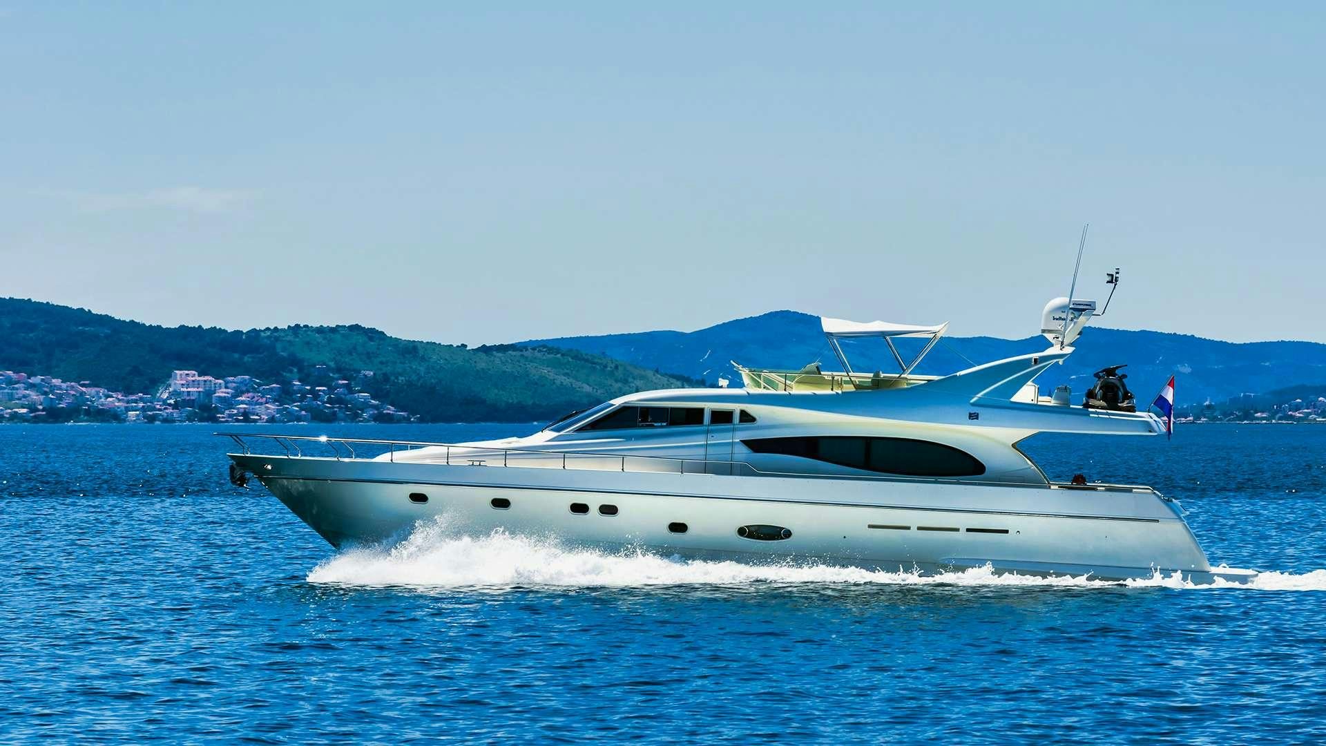 a boat on the water aboard M/Y MARINO Yacht for Charter