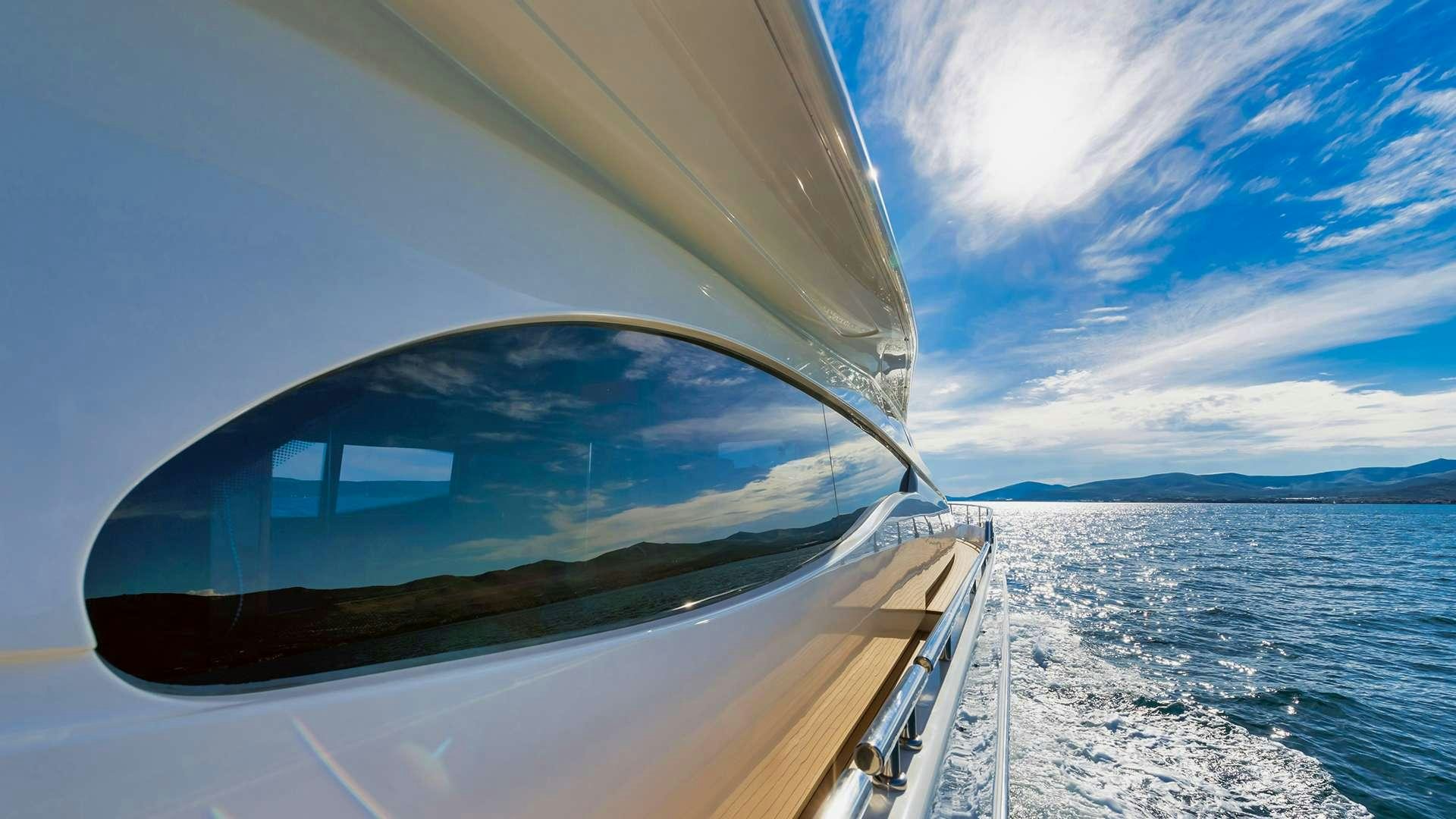 a view of the earth from a boat aboard M/Y MARINO Yacht for Charter
