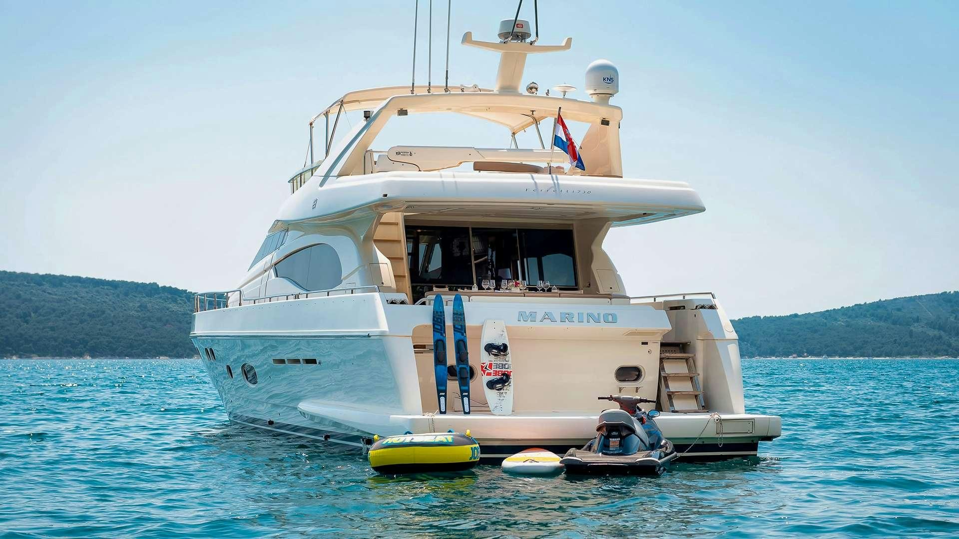 a boat on the water aboard M/Y MARINO Yacht for Charter