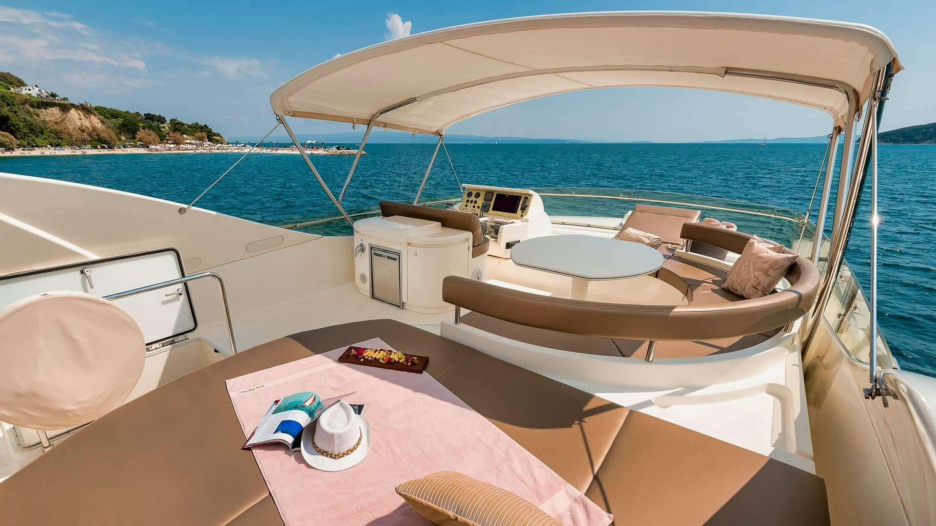 a boat on the water aboard M/Y MARINO Yacht for Charter