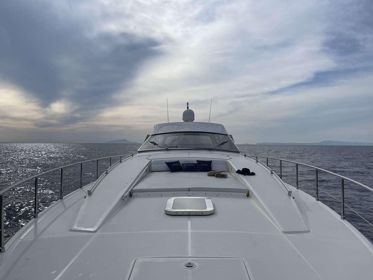 a boat on a body of water aboard CIKILA Yacht for Charter