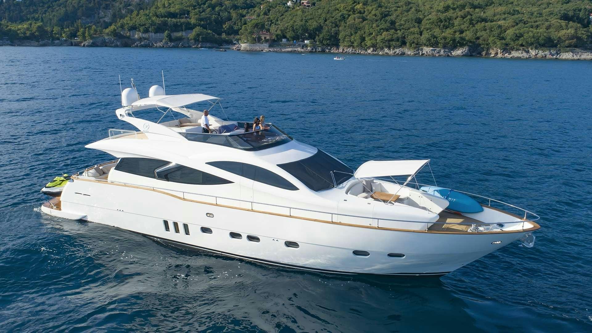 a boat on the water aboard PHOENIX Yacht for Charter