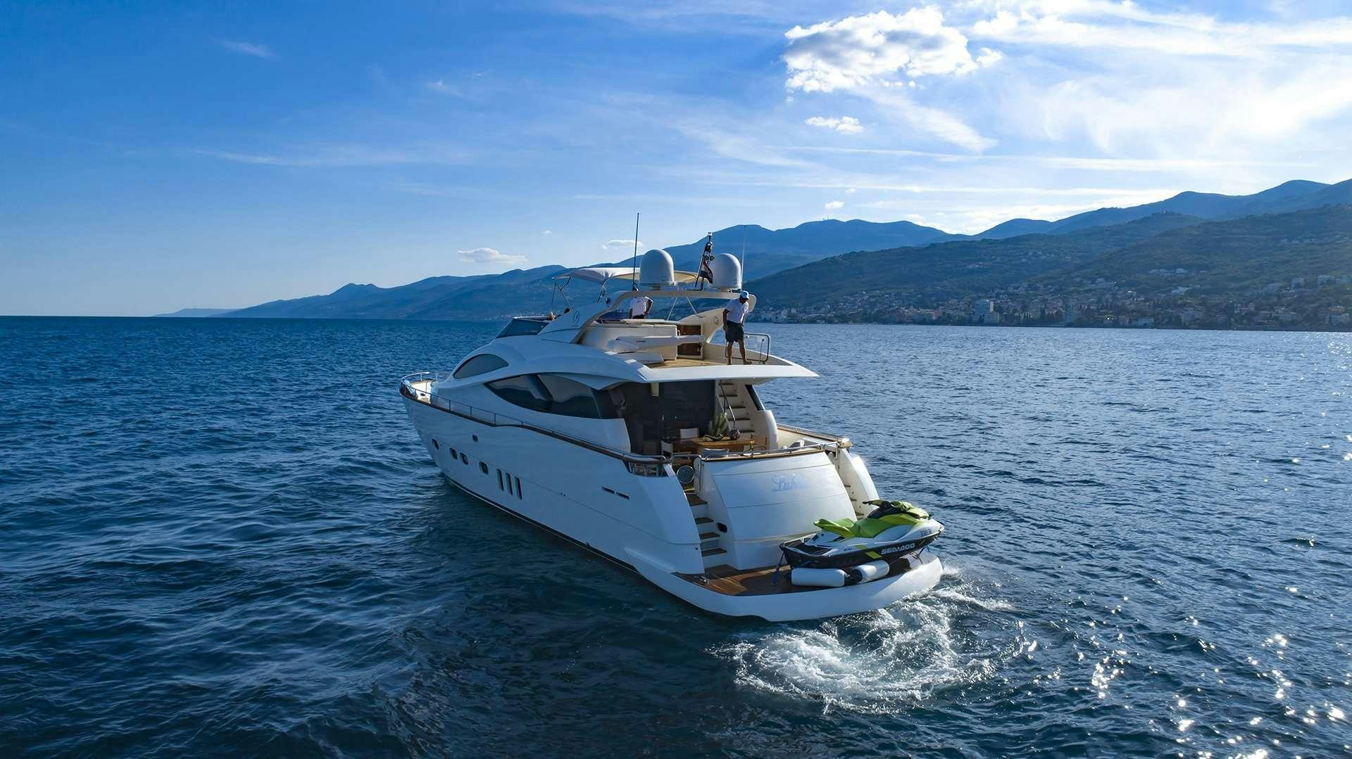 a boat on the water aboard PHOENIX Yacht for Charter