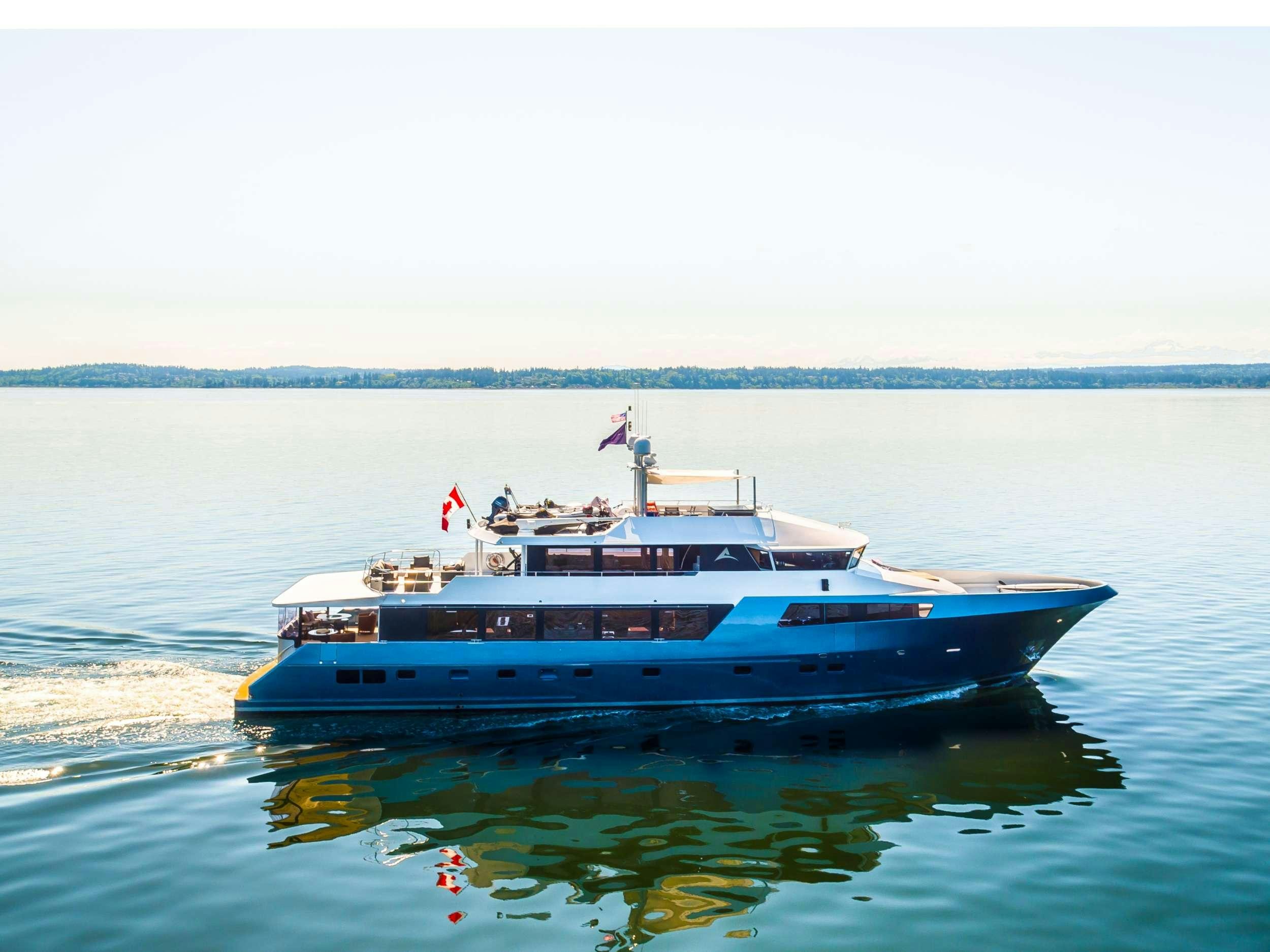 a boat on the water aboard ASCENTE Yacht for Charter